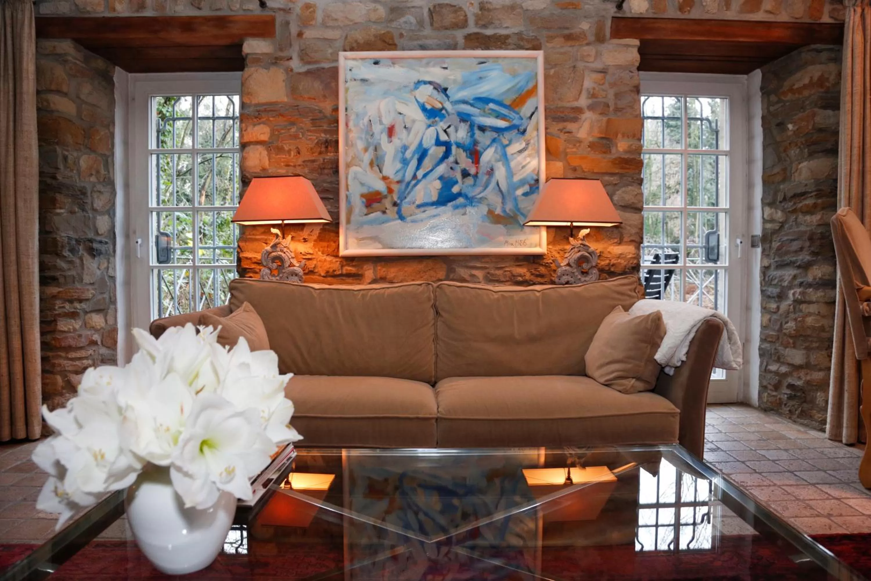 Living room in Schlosshotel Hugenpoet