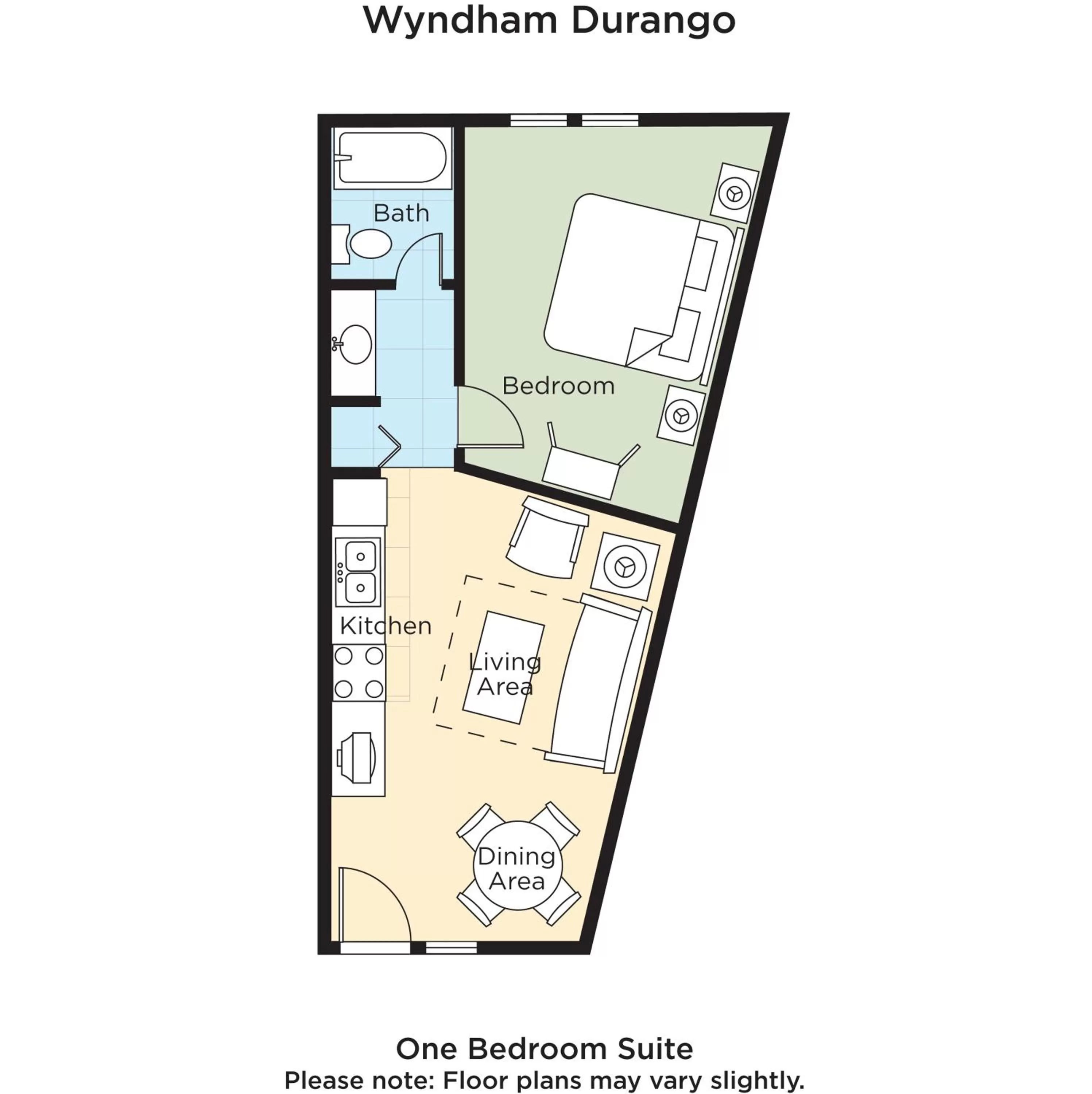 Floor plan in Club Wyndham Durango