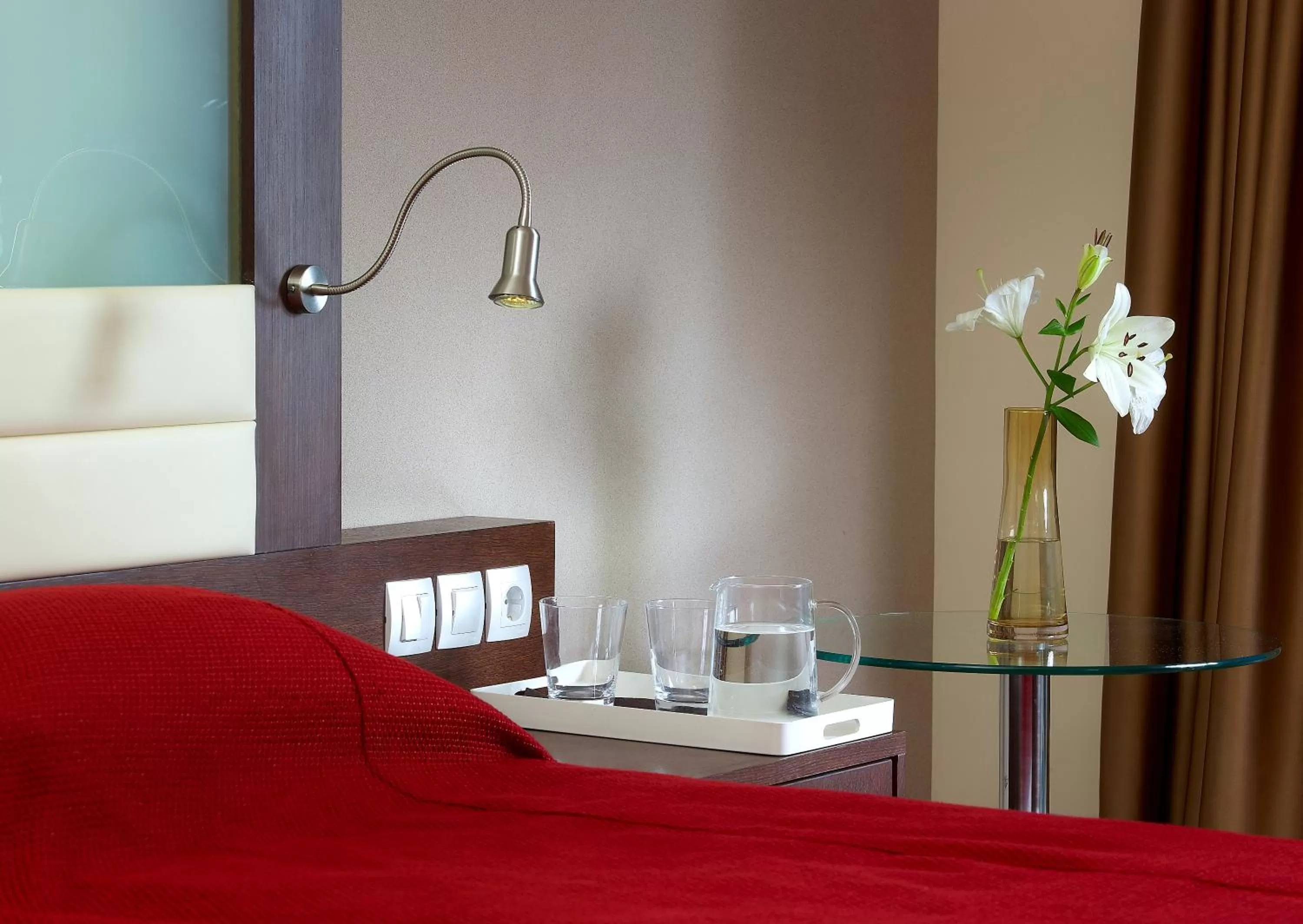 Decorative detail, Bed in Arion Hotel