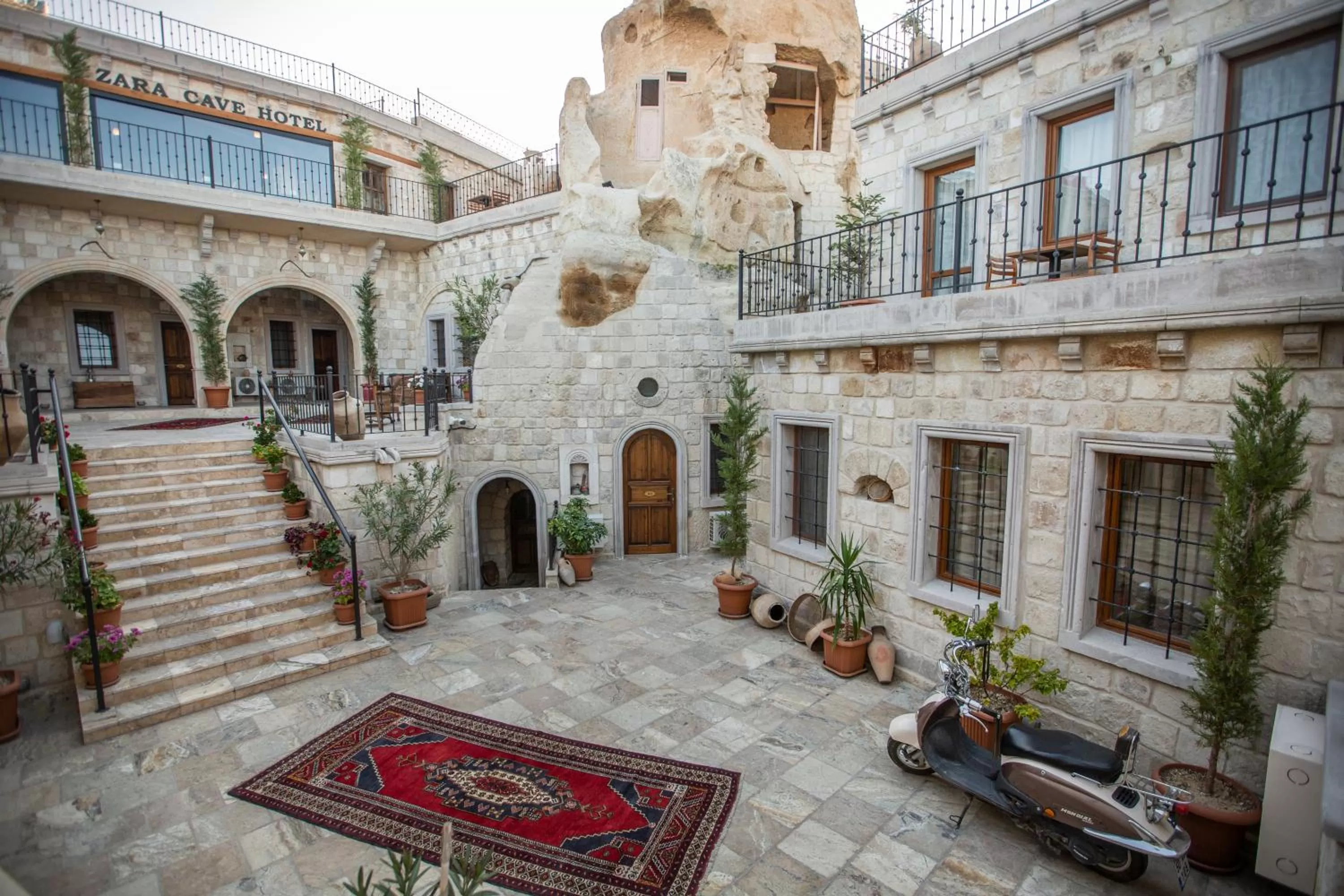 Patio in Zara Cave Hotel