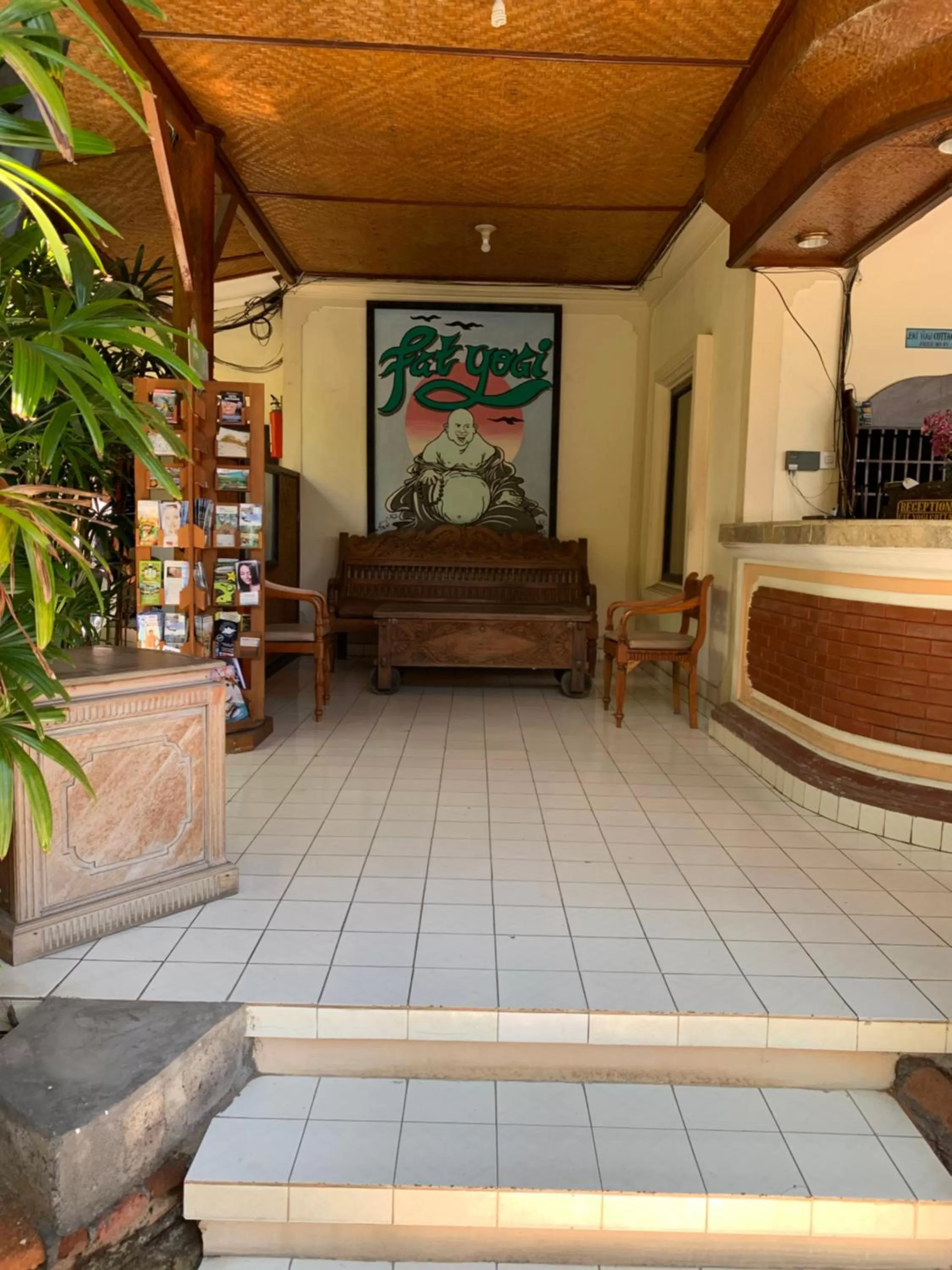 Lobby or reception in Fat Yogi Cottages
