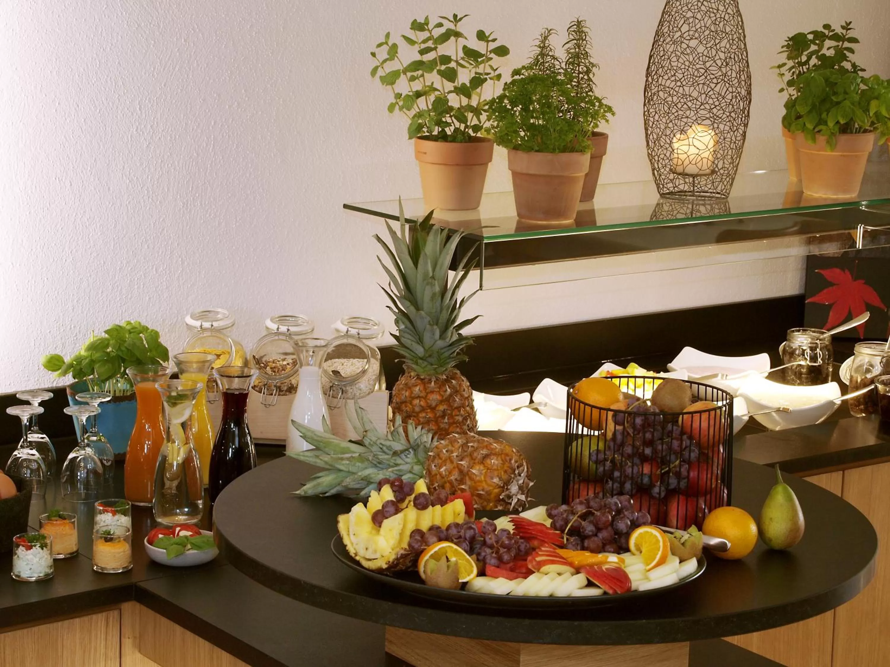 Food and drinks in Hotel Restaurant Zum Goldenen Anker mit Hallenbad & Wellnessbereich