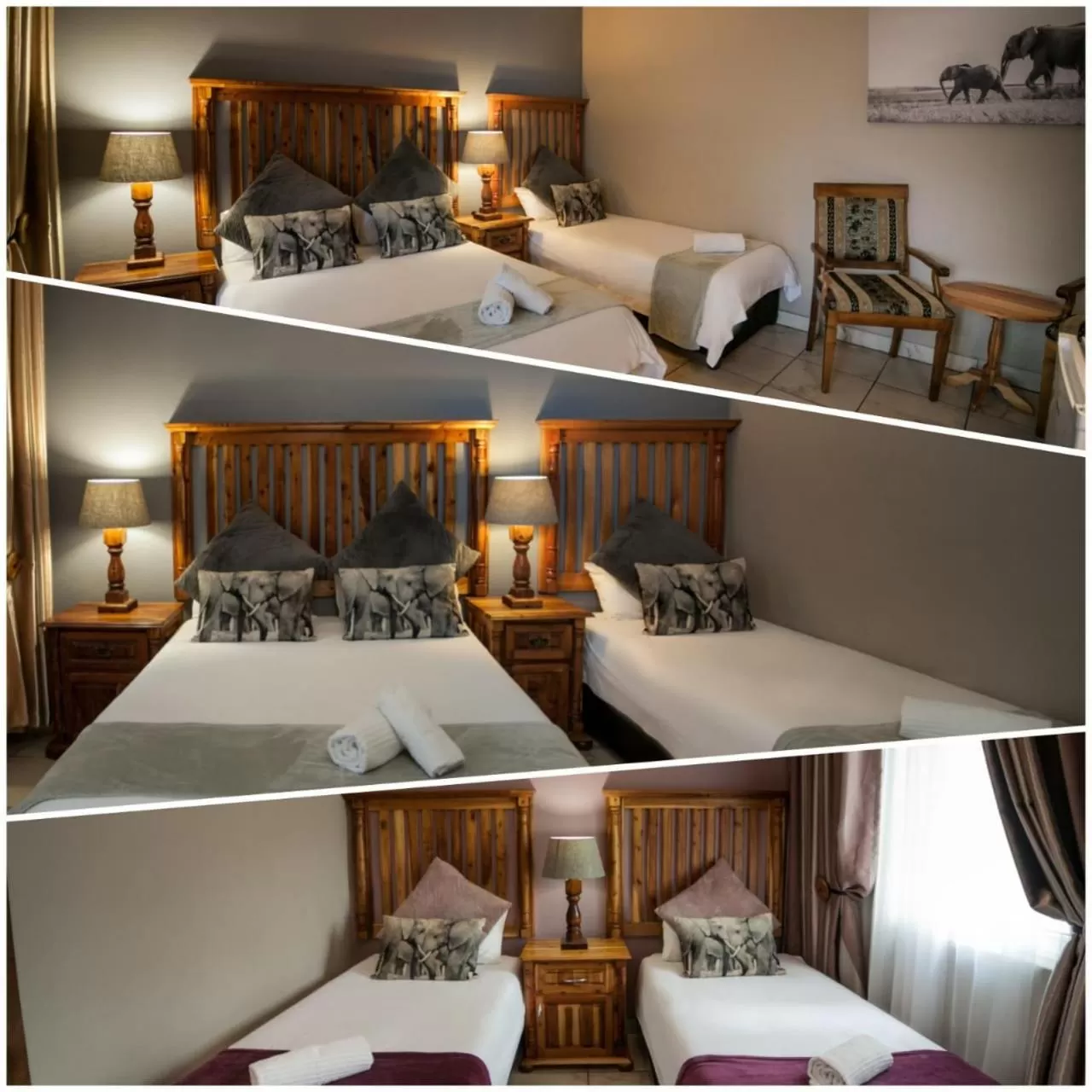 Bed in Ivory Tusk Lodge