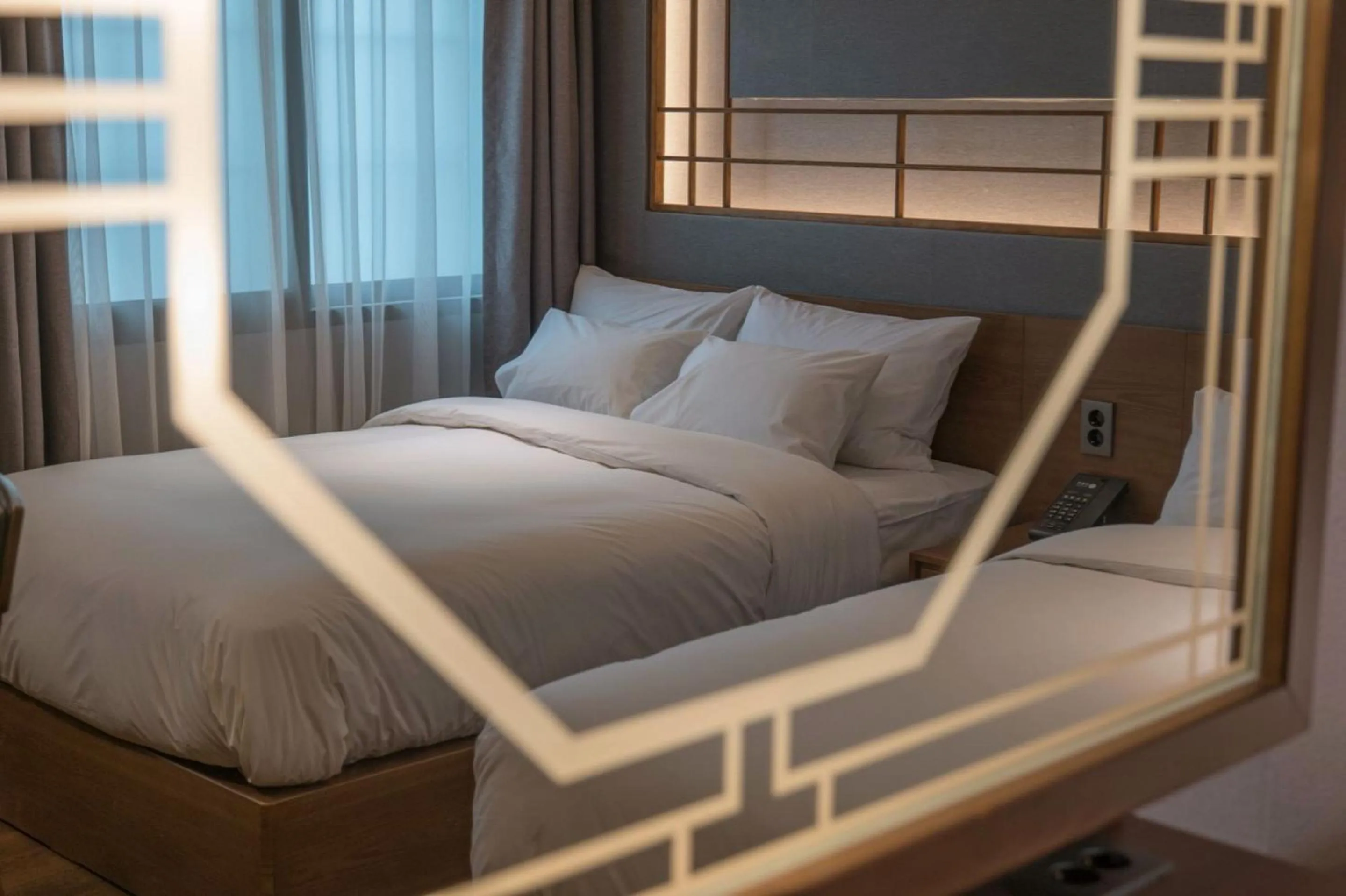 Bed in Yeon Hwa Moon Hotel