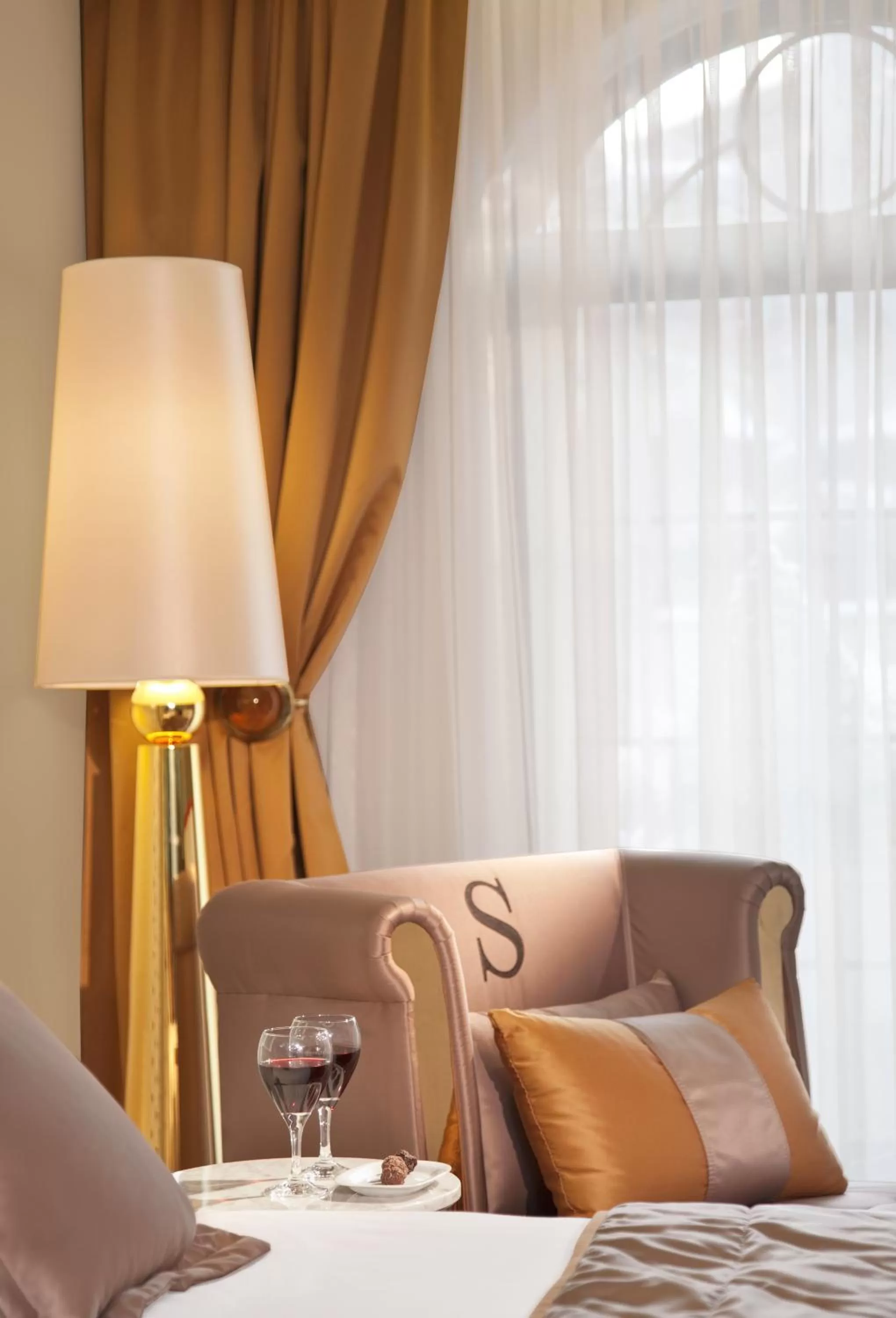 Decorative detail, Bed in Sura Design Hotel & Suites