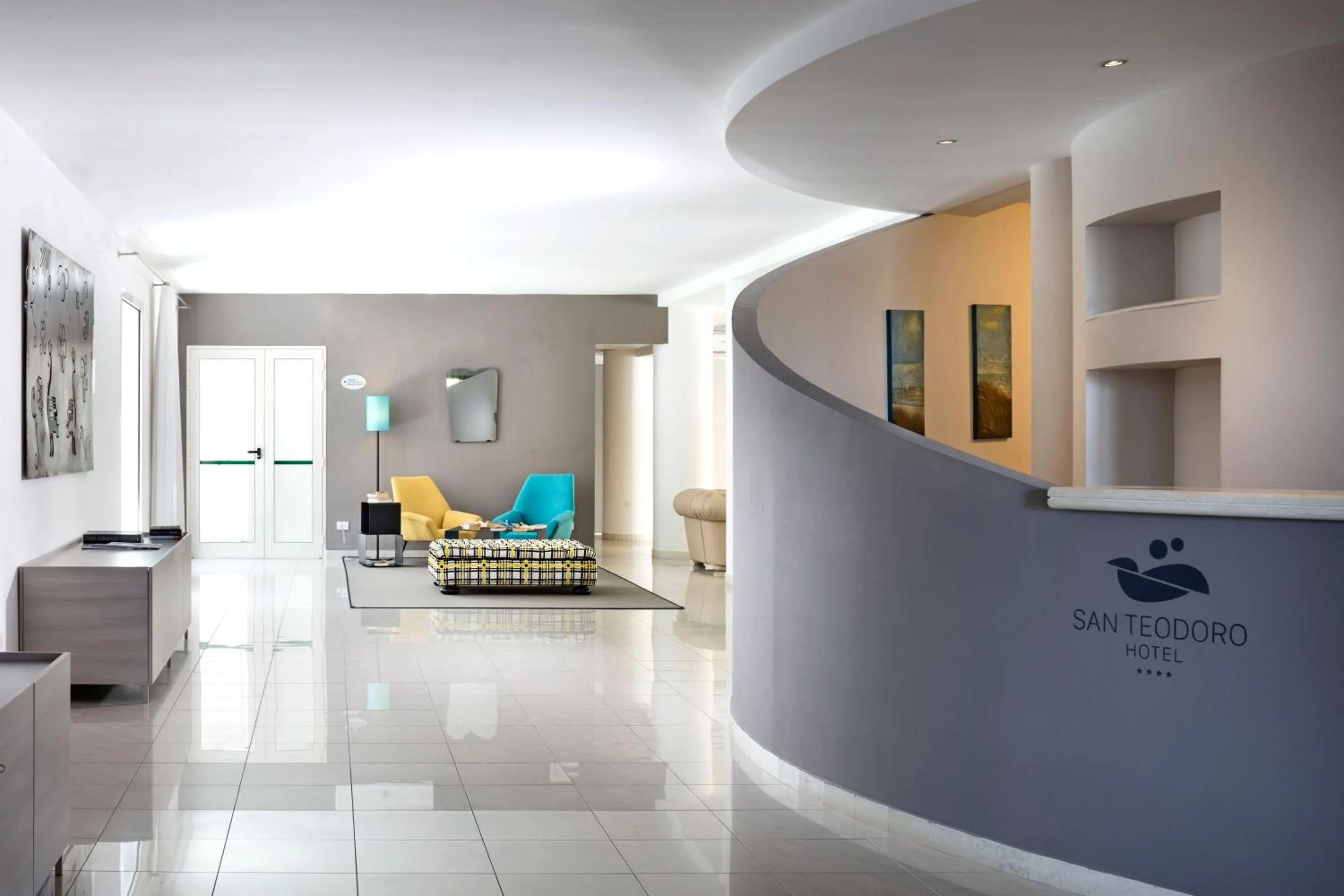 Lobby or reception in Hotel San Teodoro