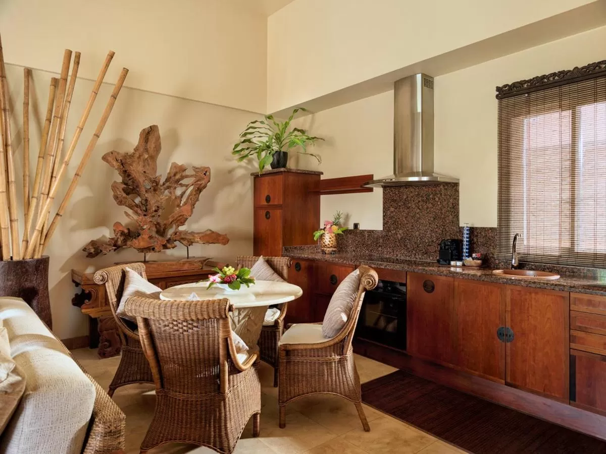 Kitchen or kitchenette in Royal Garden Villas, Luxury Hotel