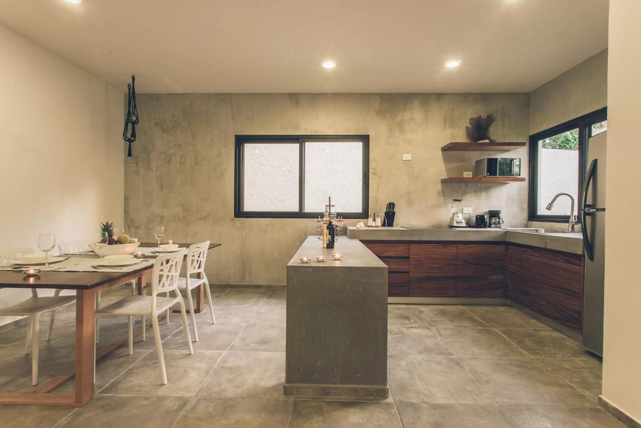 kitchen in Panacea Condo Tulum