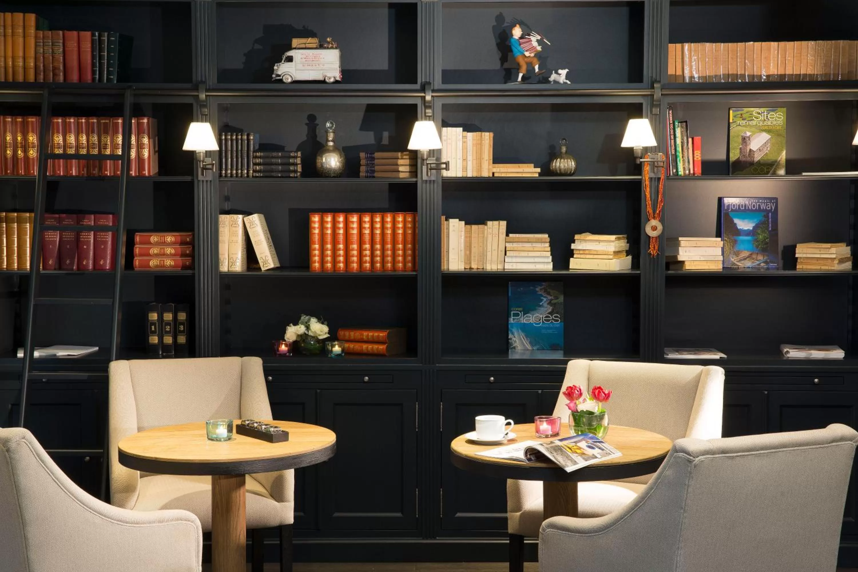 Library in Hôtel Albert 1er Paris Lafayette