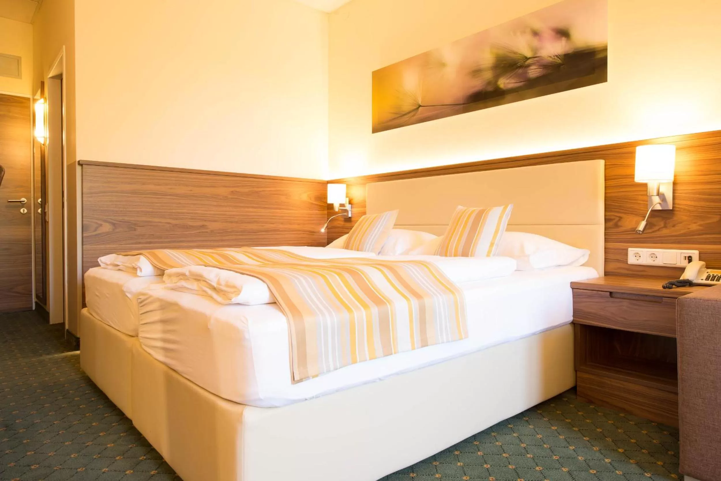 Bed in Hotel Beethoven