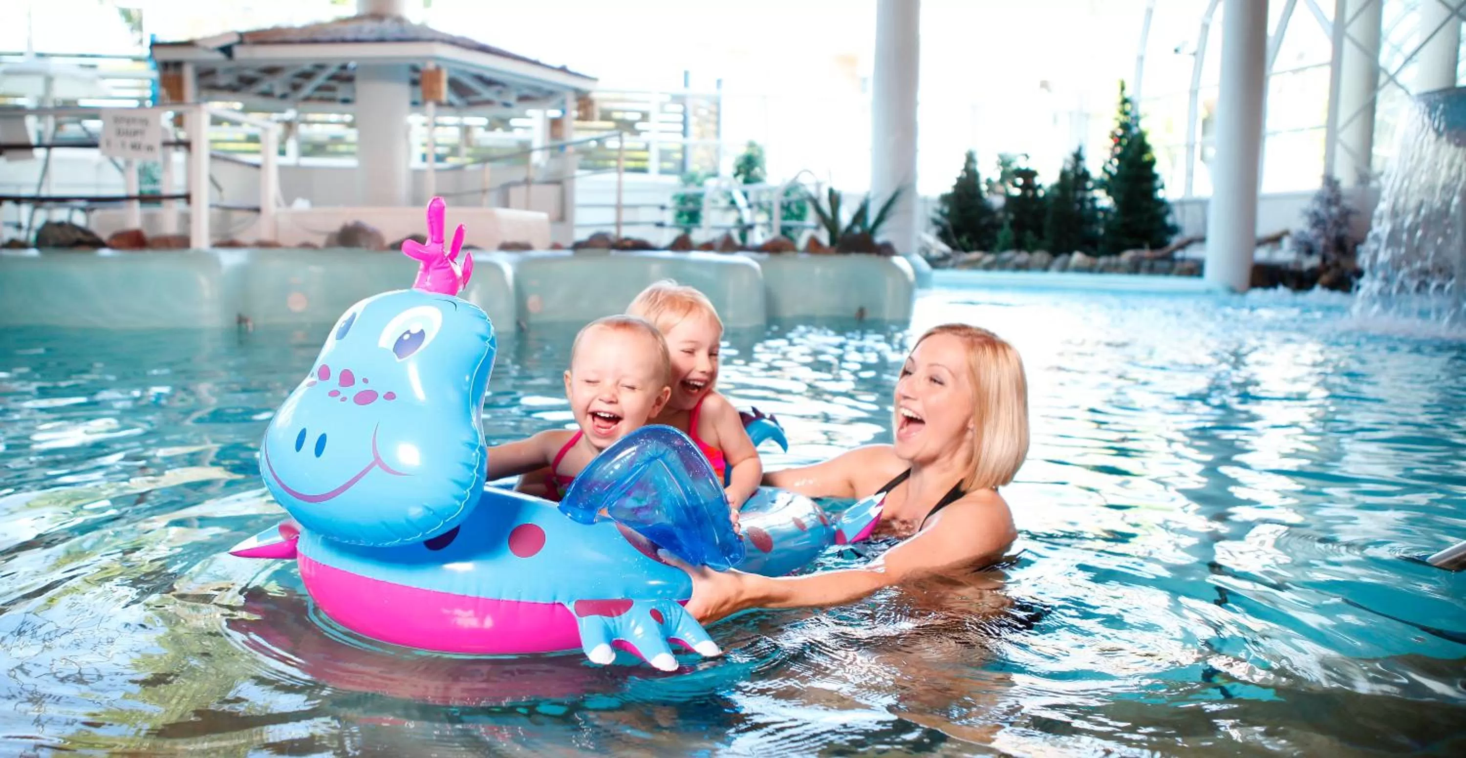 People in Santa's Resort & Spa Hotel Sani