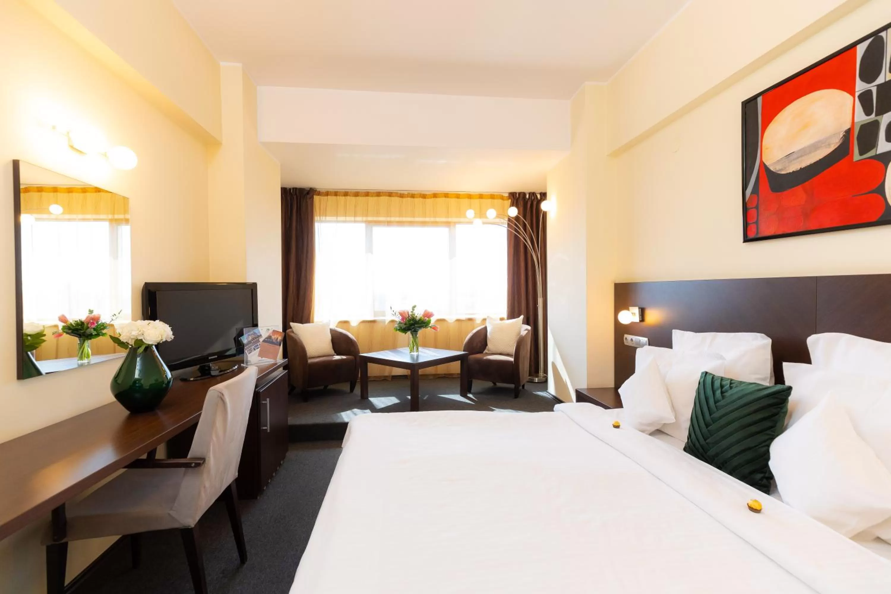 View (from property/room), Bed in Hotel Terra Balneo