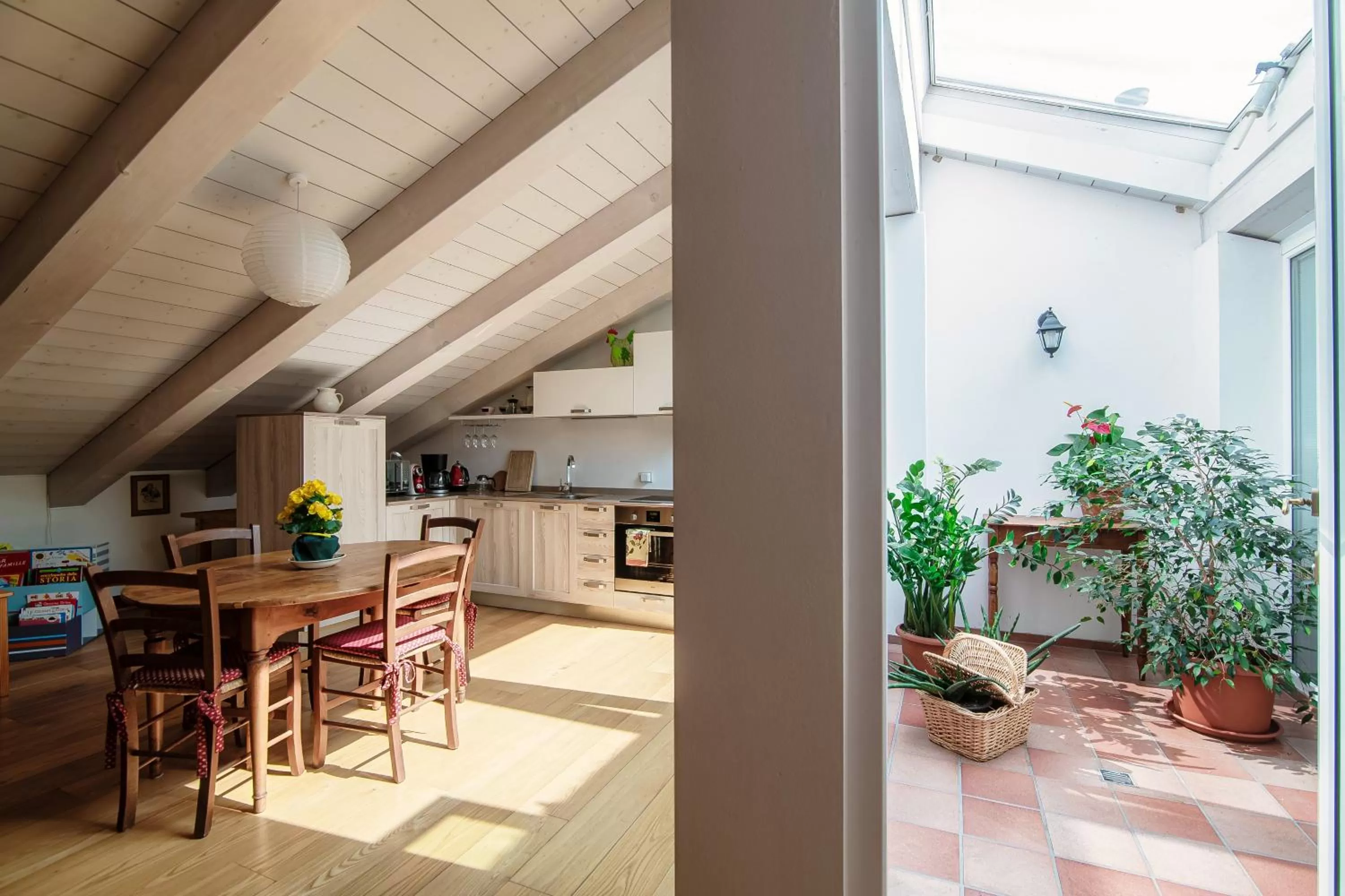 Dining area in Castello di Brusata Apartment