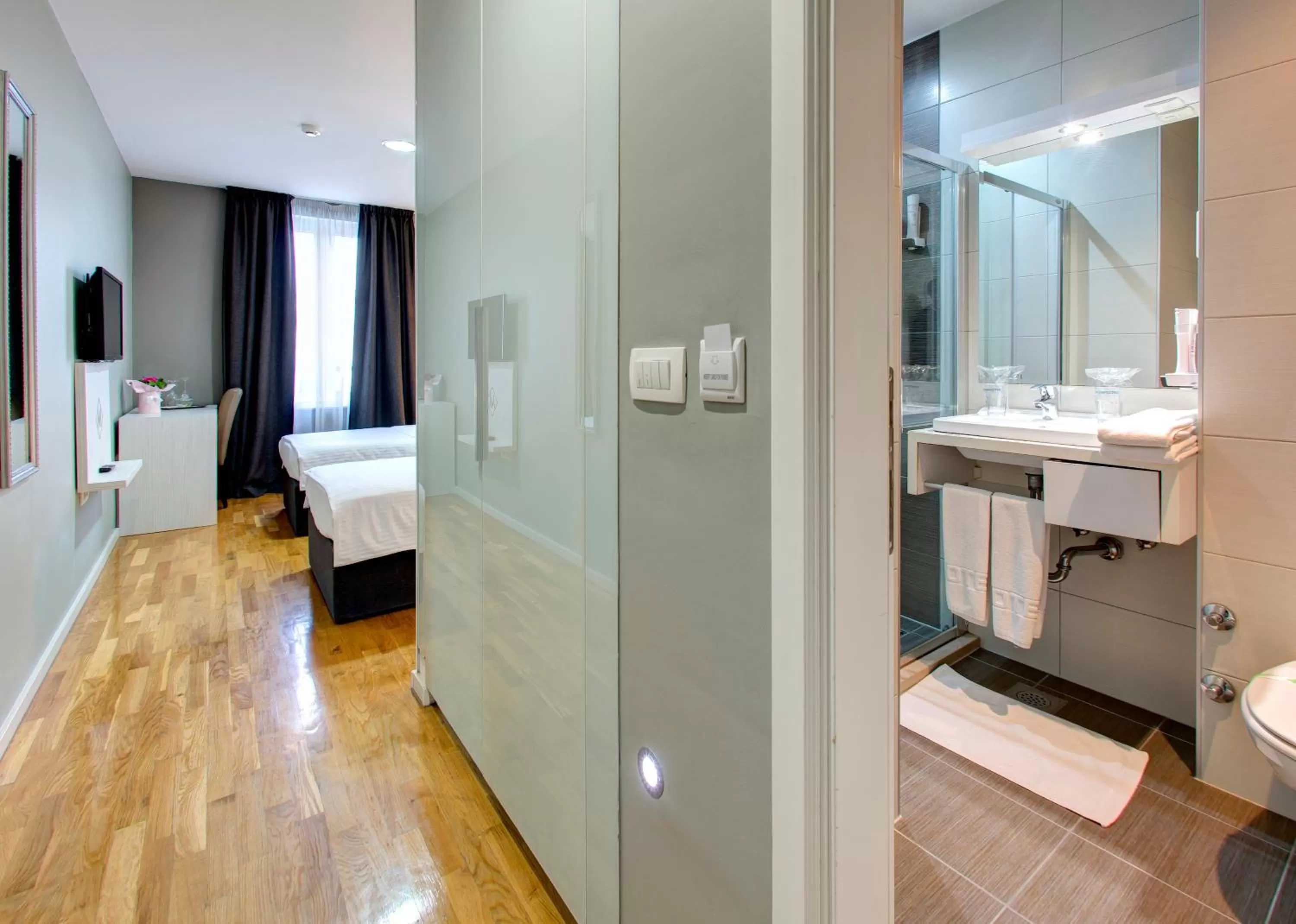 Bed in Hotel Villa Milas