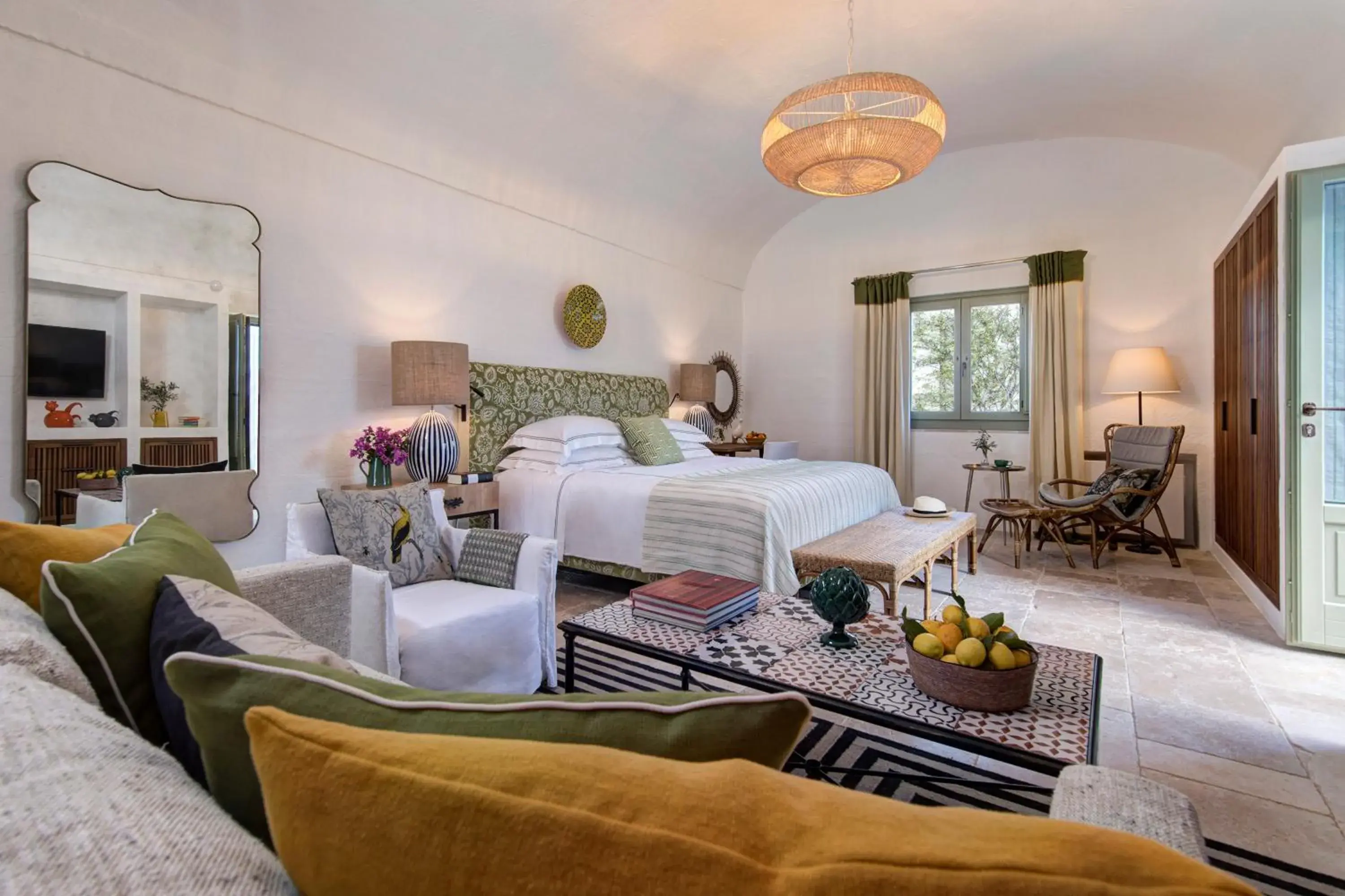 Deluxe Double Room with Terrace and Garden in Rocco Forte Masseria Torre Maizza Deluxe Double Room with Terrace and Garden in Rocco Forte Masseria Torre Maizza