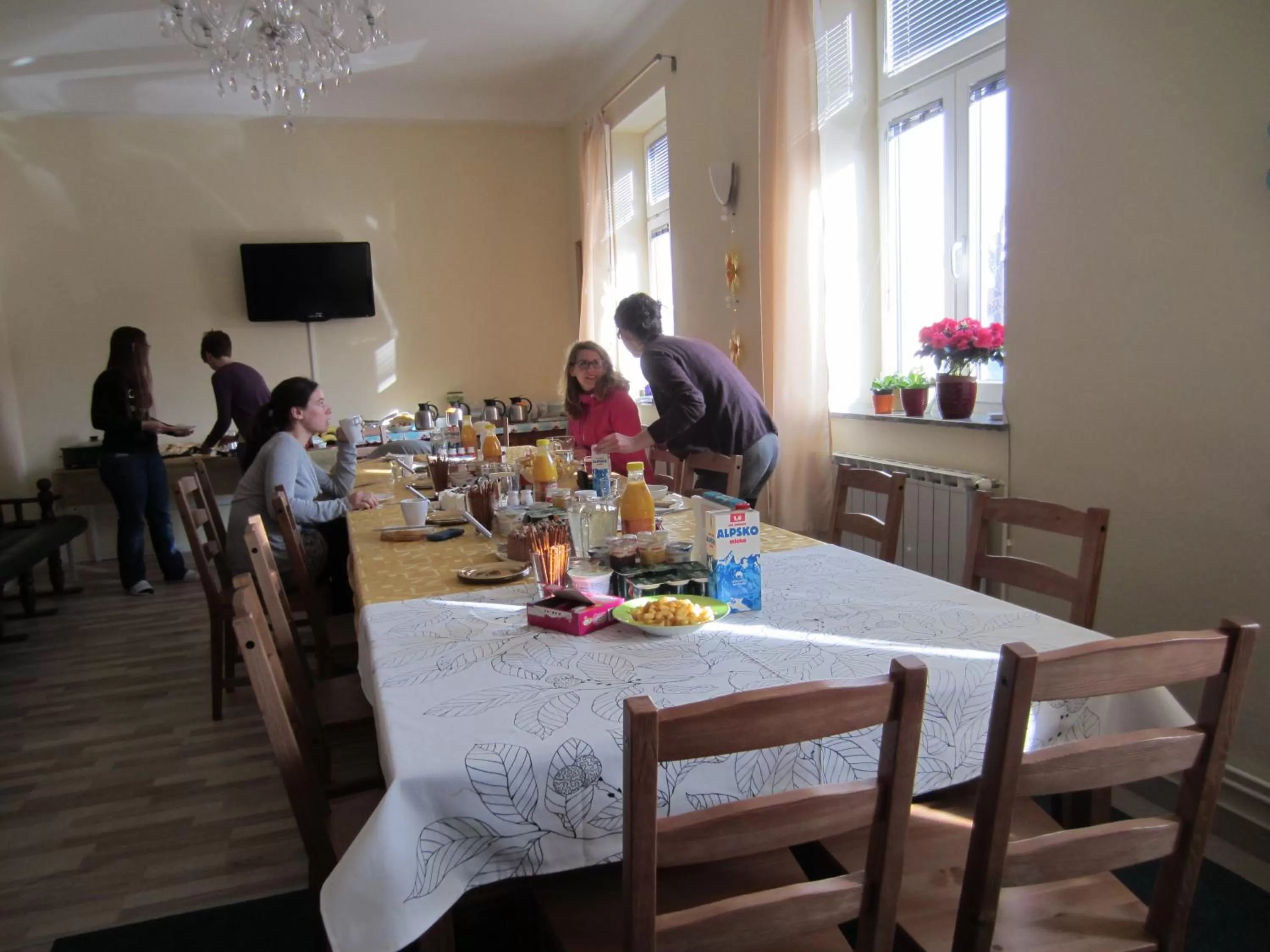 Lobby or reception in Hostel Sonce