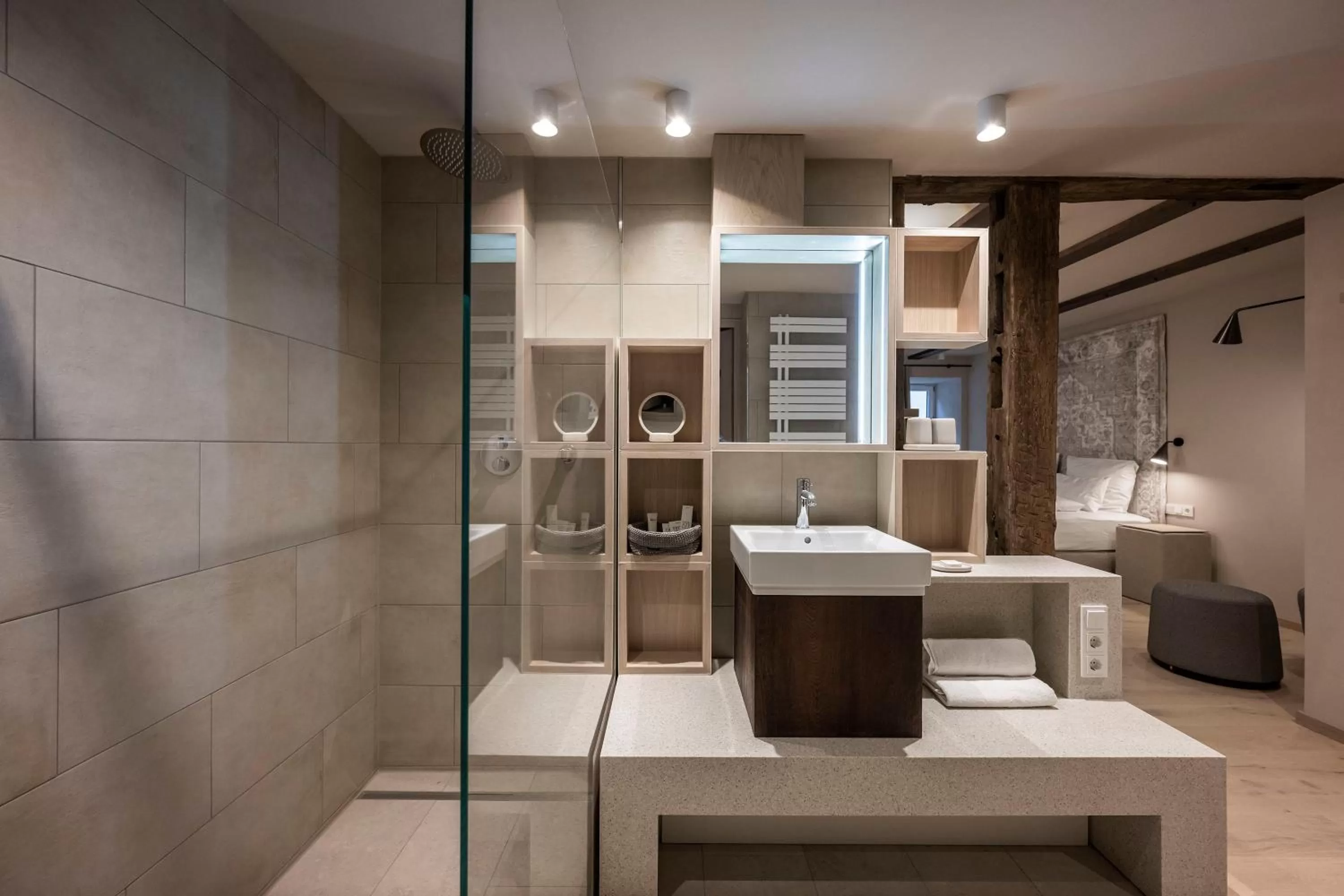 Bathroom in HOTEL & SPA Goldene Rose