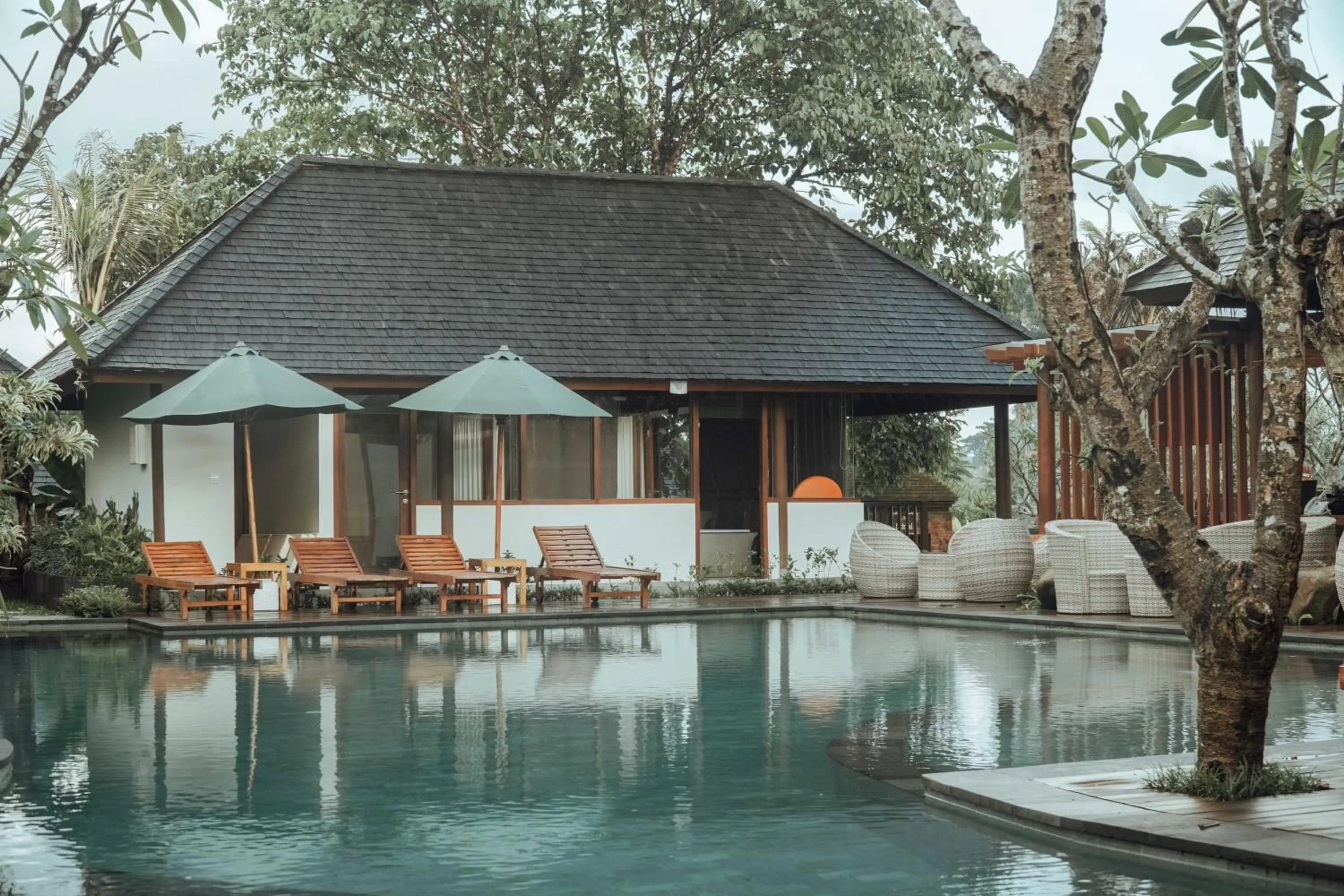 Swimming pool in Alam Wayang Ubud - CHSE Certified