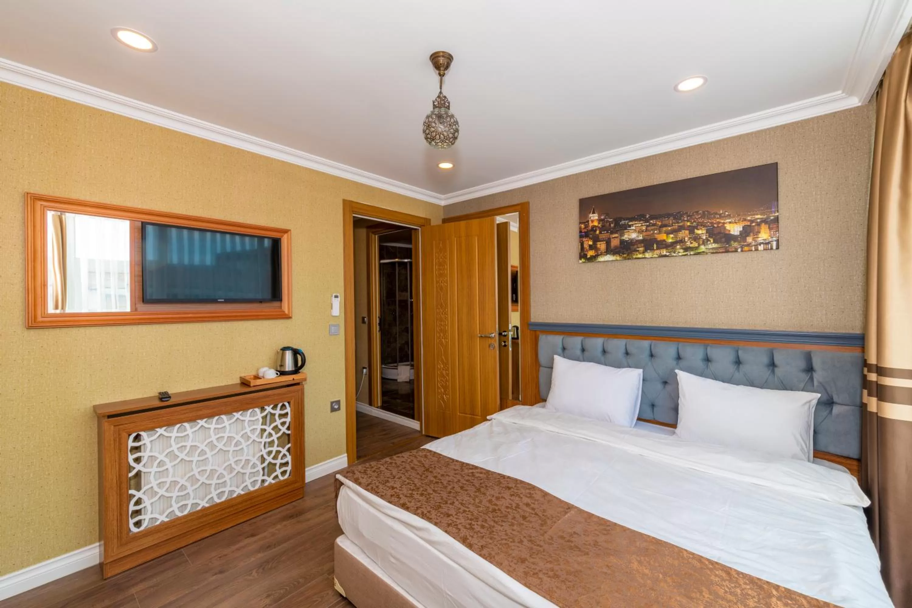 Bed in Golden Sand Hotel