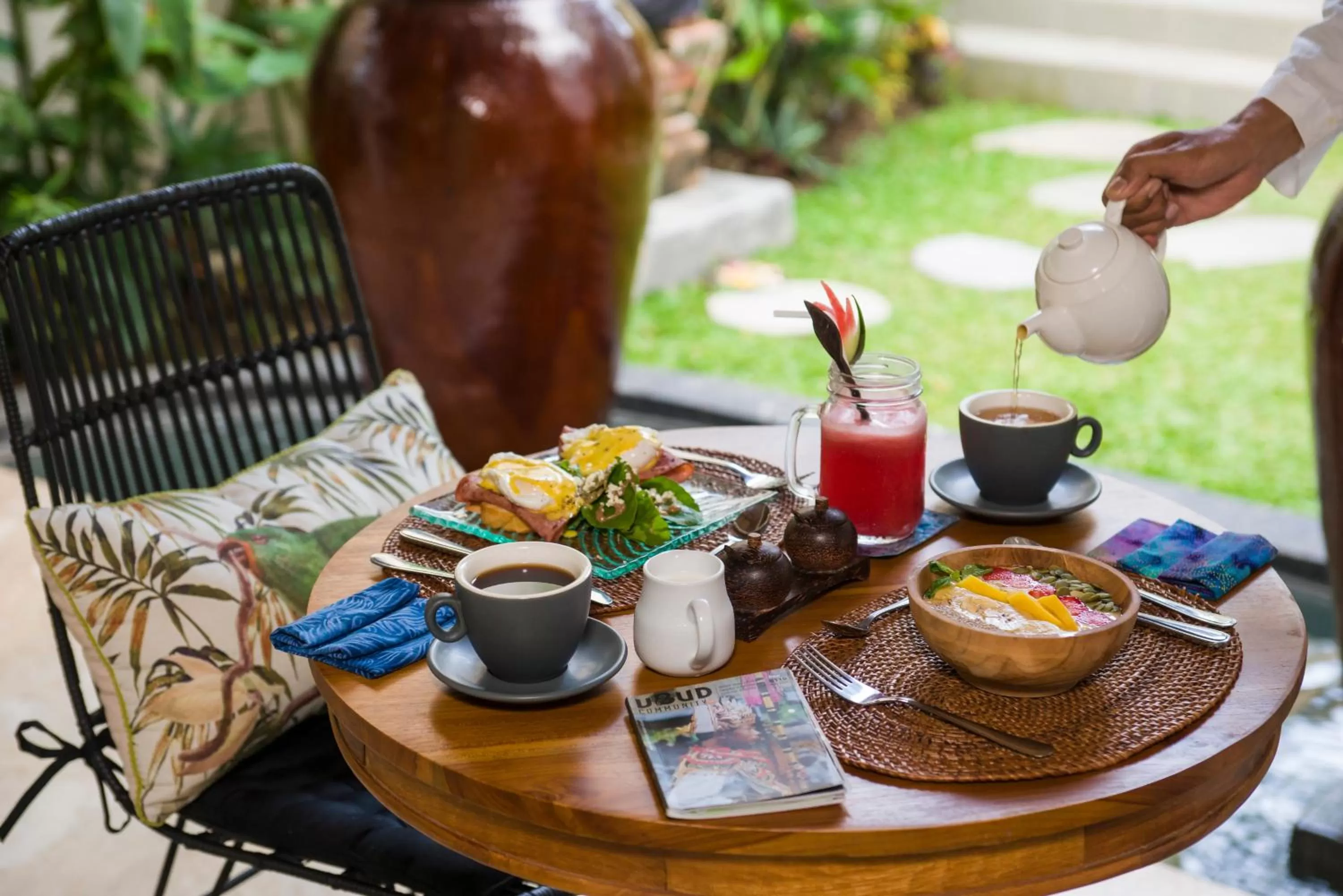 Food close-up in Calma Ubud Suite & Villas - Rice Fields View, Infinity Pool !