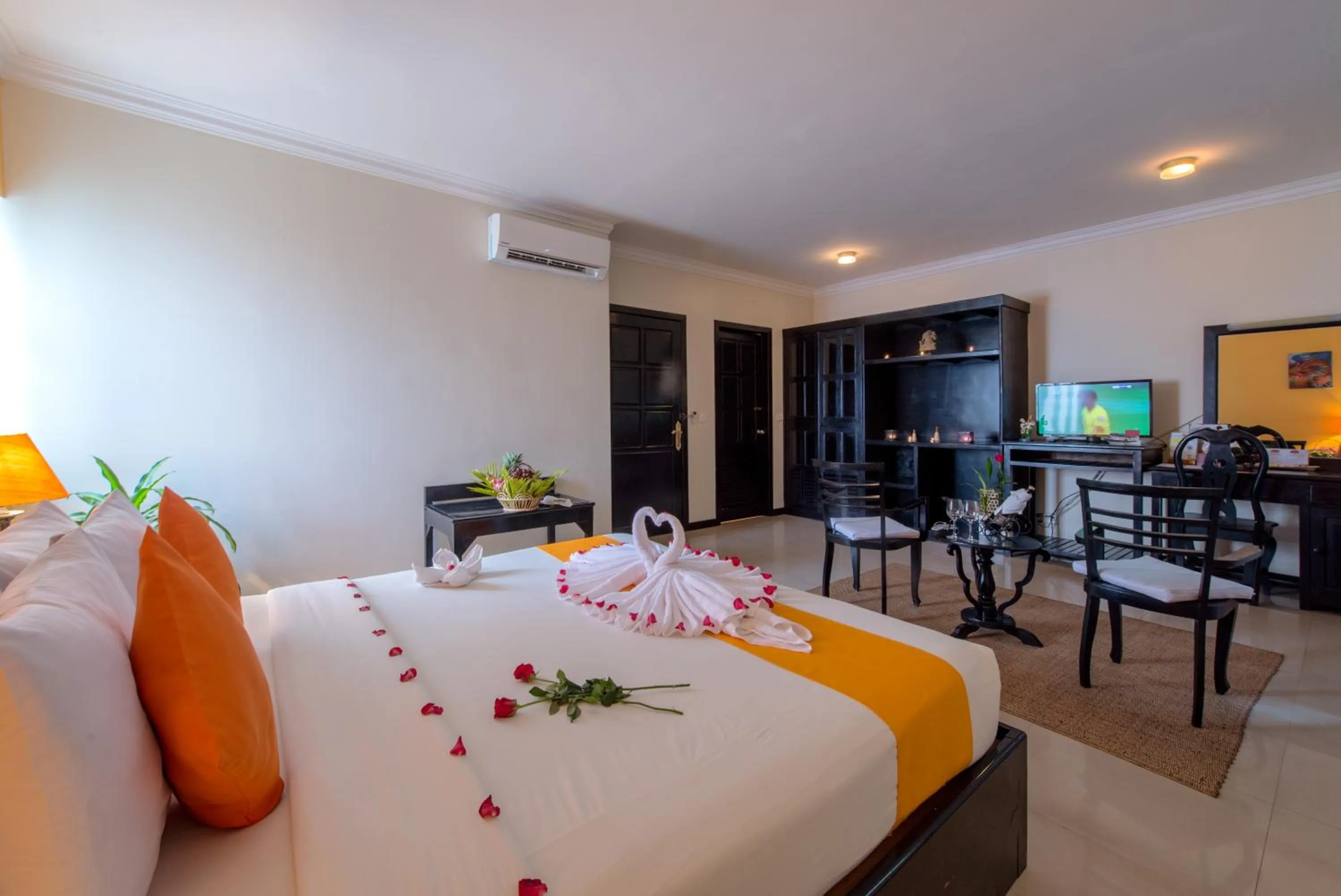 Photo of the whole room, Bed in Angkor Panoramic Boutique Hotel