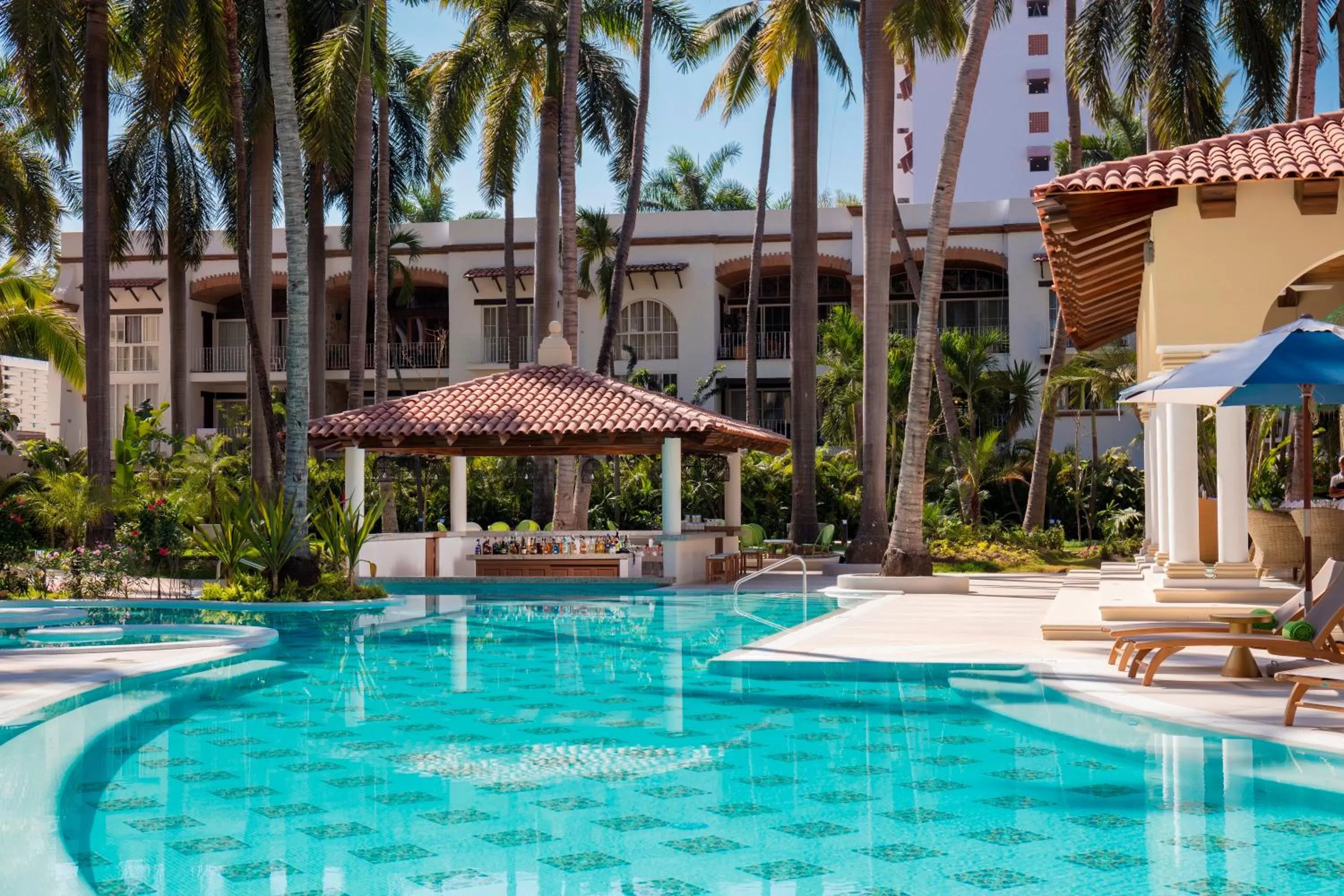 Swimming pool in The Hacienda at Krystal Grand Puerto Vallarta- All Inclusive