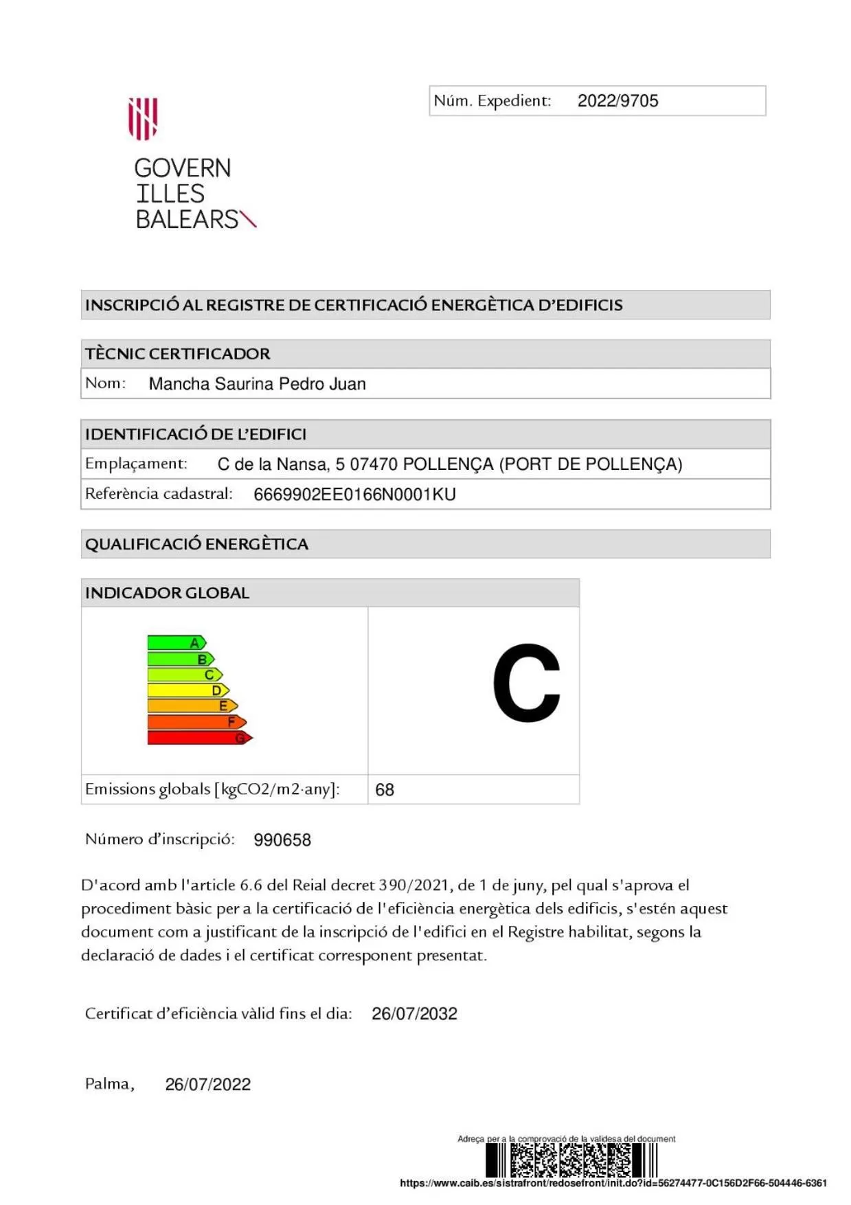 Certificate/Award in Hoposa Hotel & Apartaments VillaConcha
