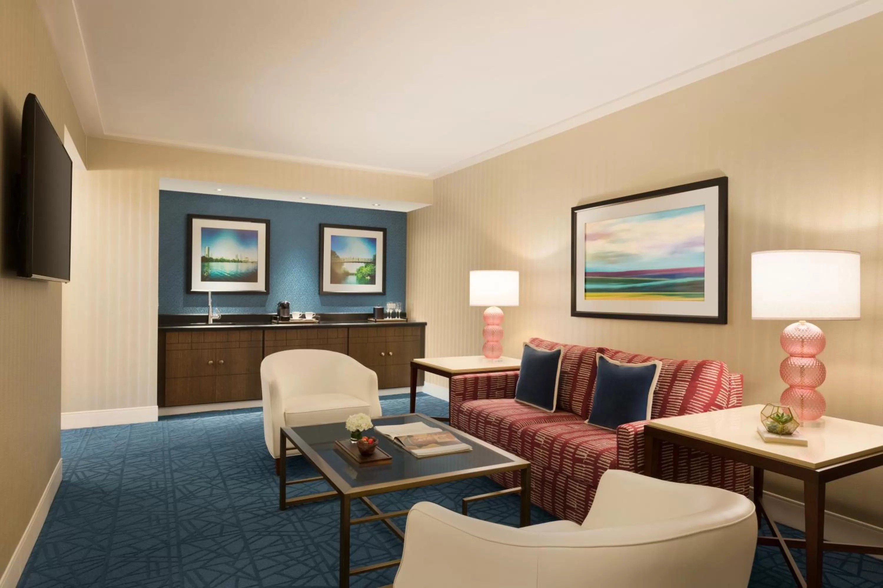 Living room in Fairmont Austin Gold Experience