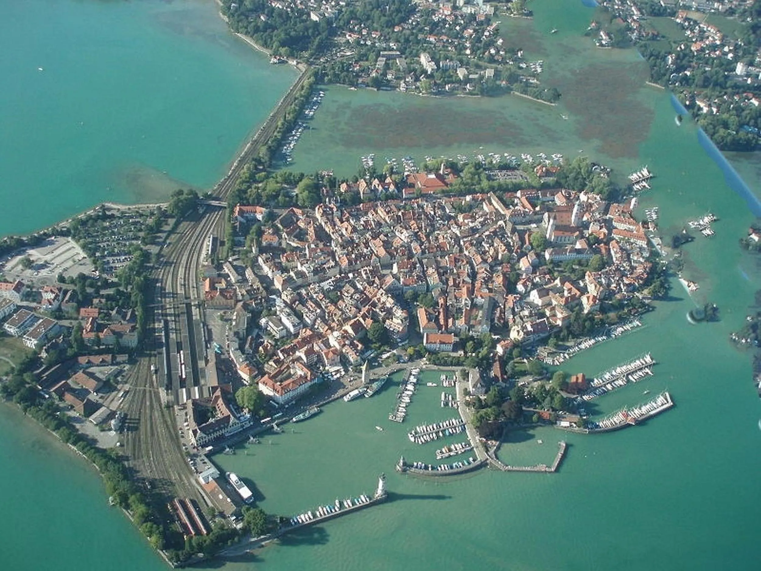 Bird's eye view in Hotel Gasthof Inselgraben garni