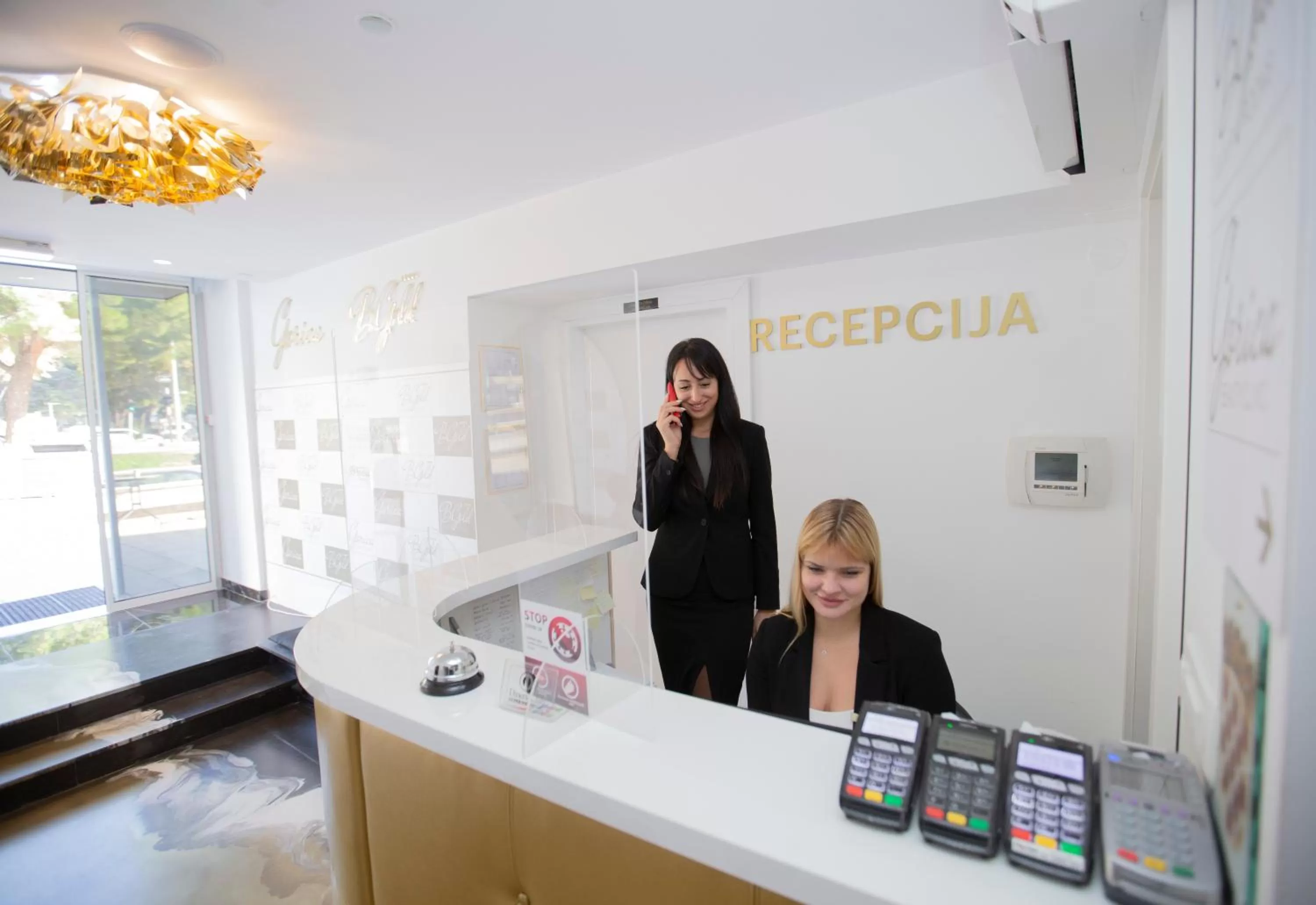 Staff in B Gold Luxury rooms B&B