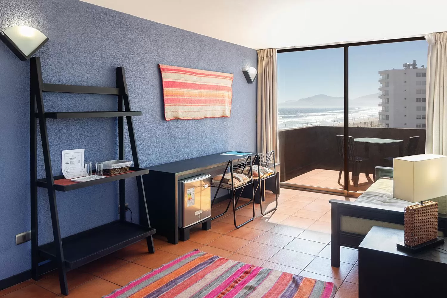 Balcony/Terrace, Bed in Hotel Club La Serena