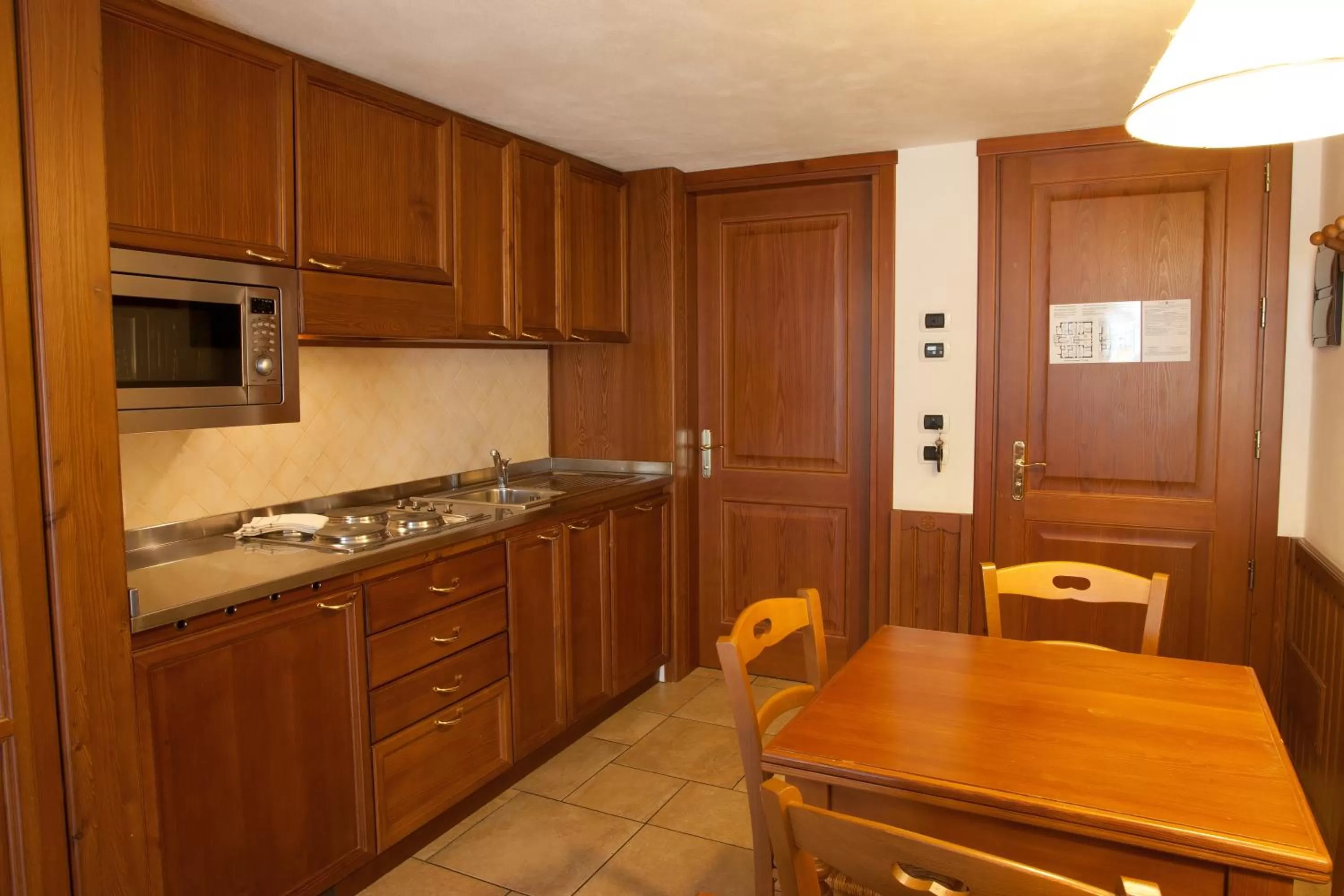Kitchen or kitchenette in Residence Le Grand Chalet