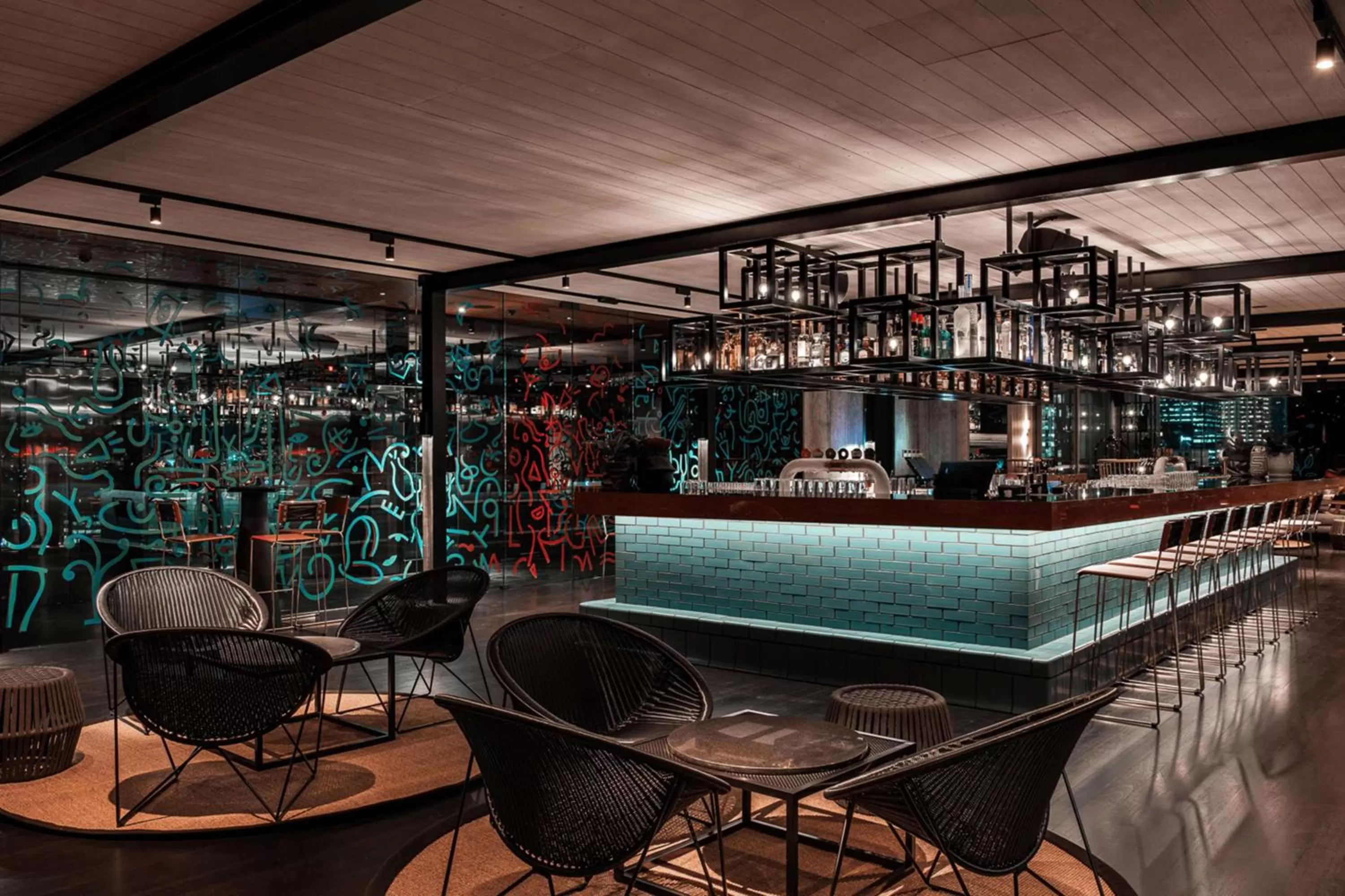 Lounge or bar in QT Perth