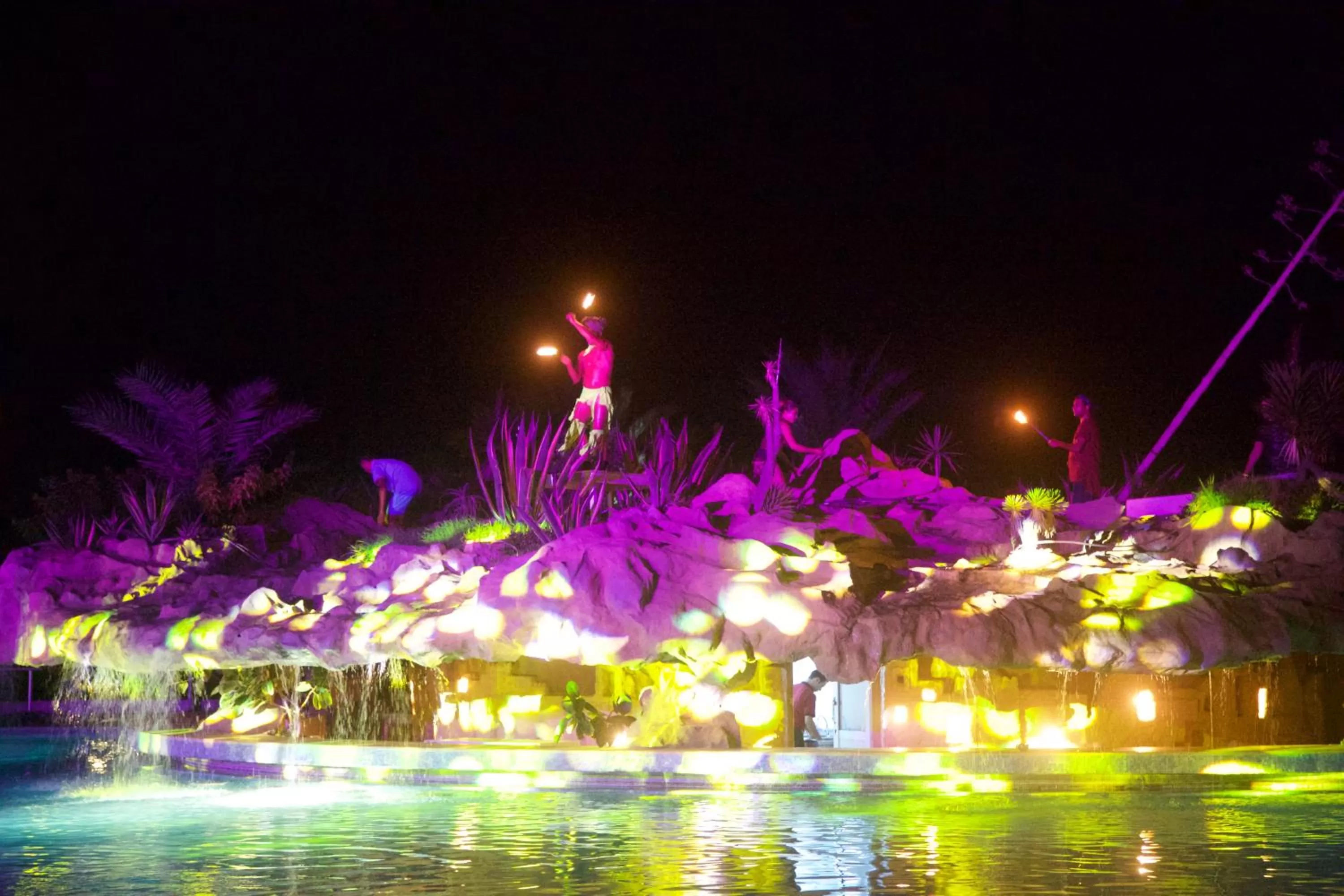 Evening entertainment in Mahdia Beach & Aqua Park