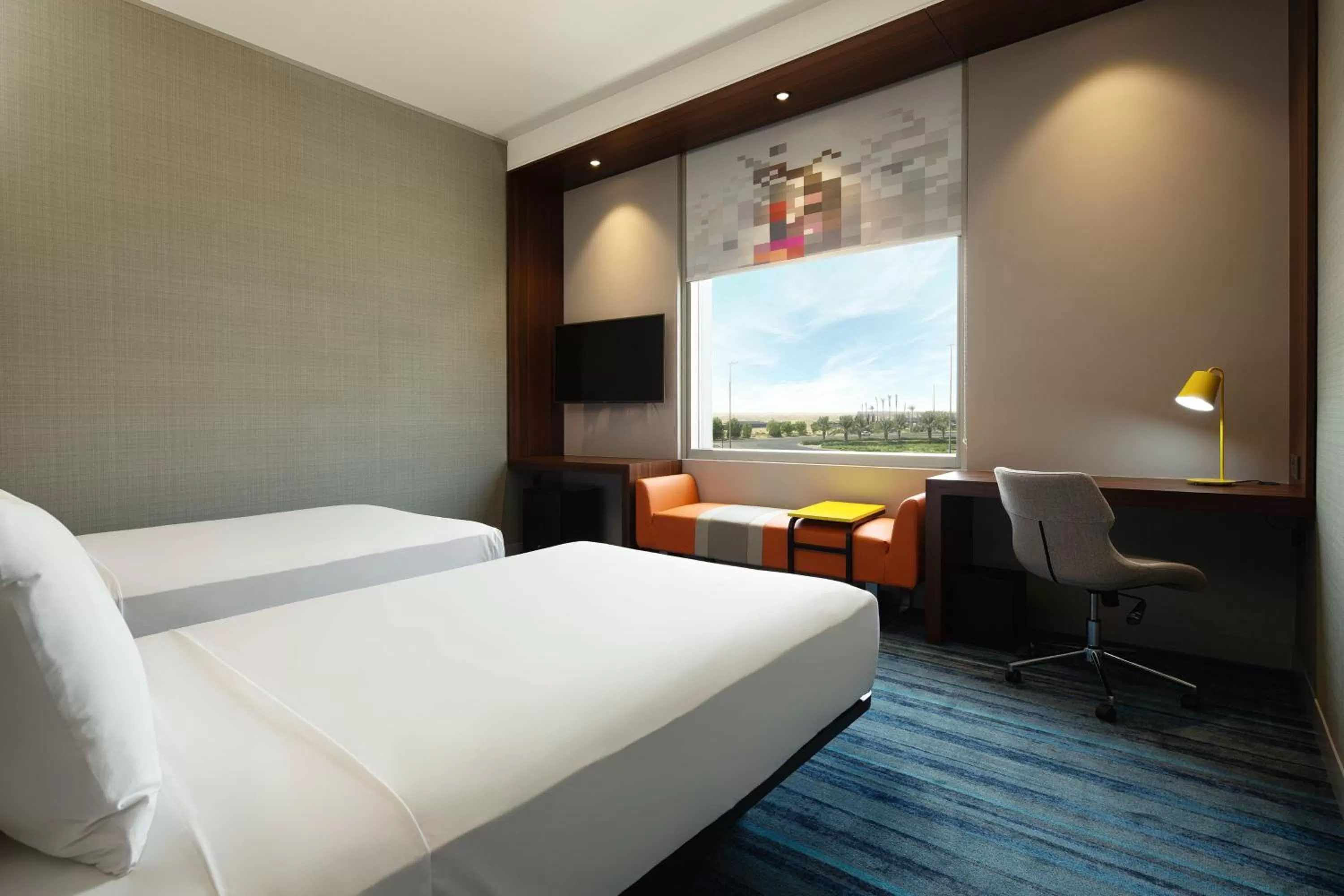 Photo of the whole room, Bed in Aloft Dubai South