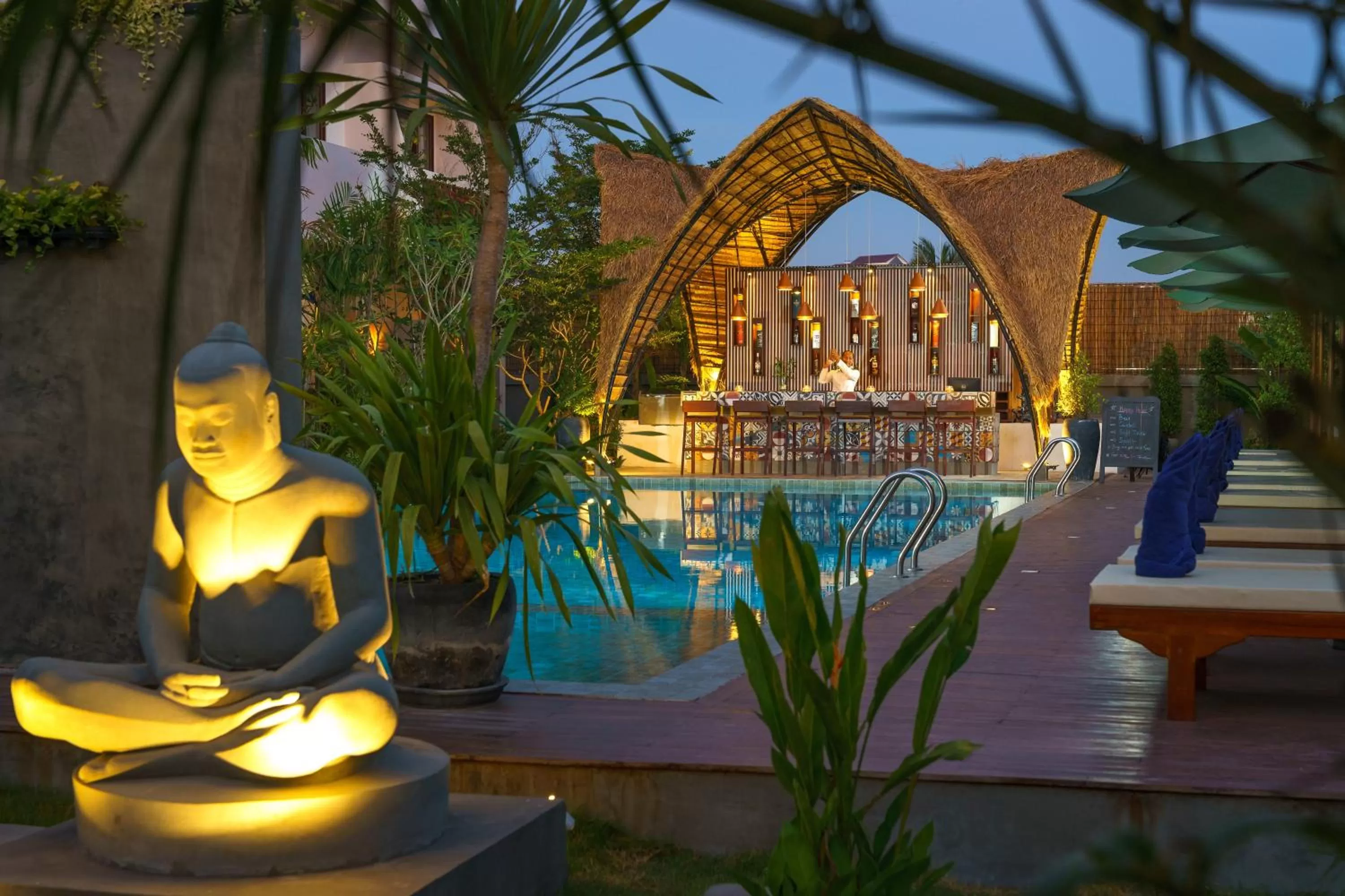 Pool view in Sabara Angkor Resort & Spa