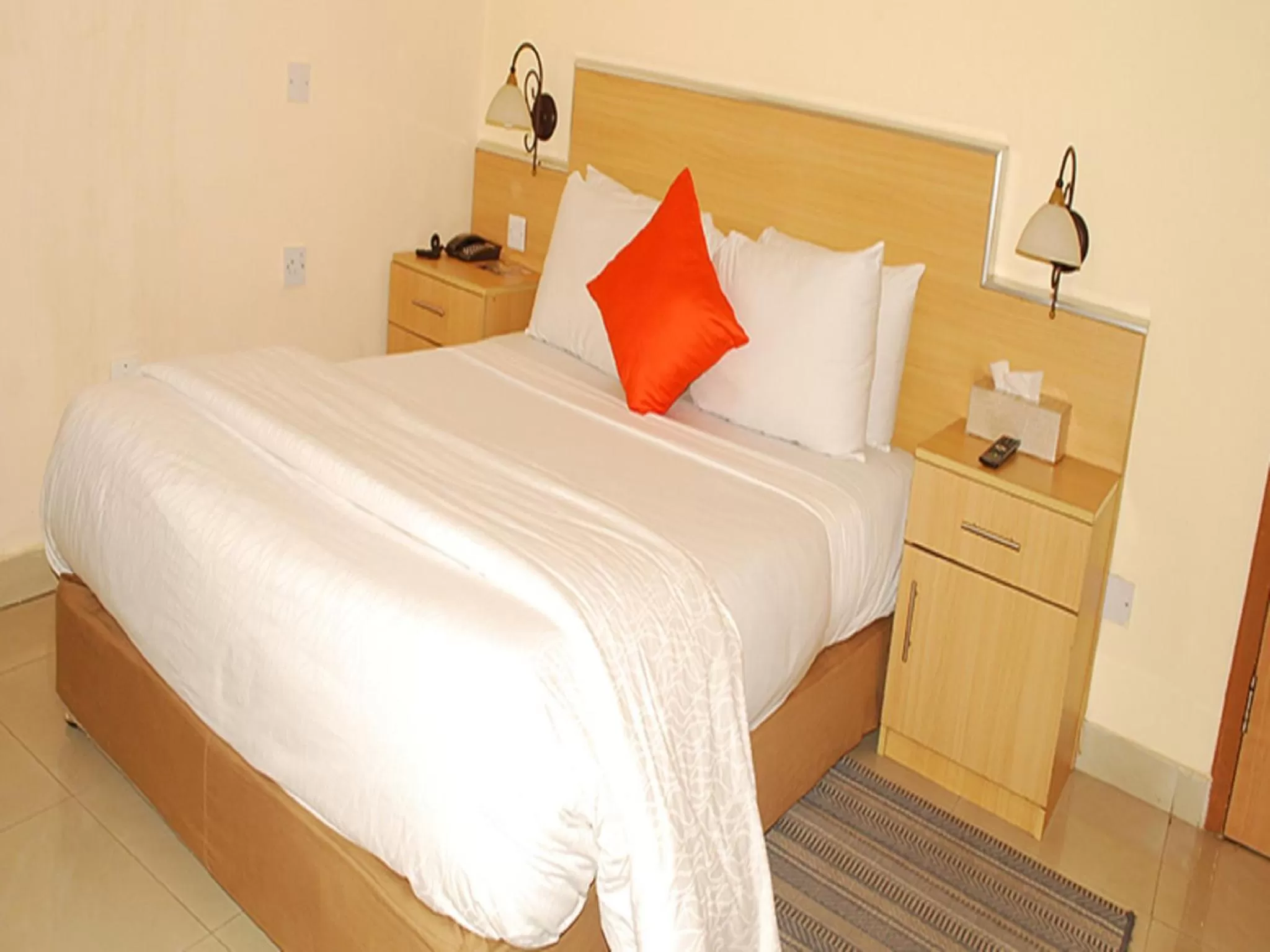 Bed in Airside Hotel