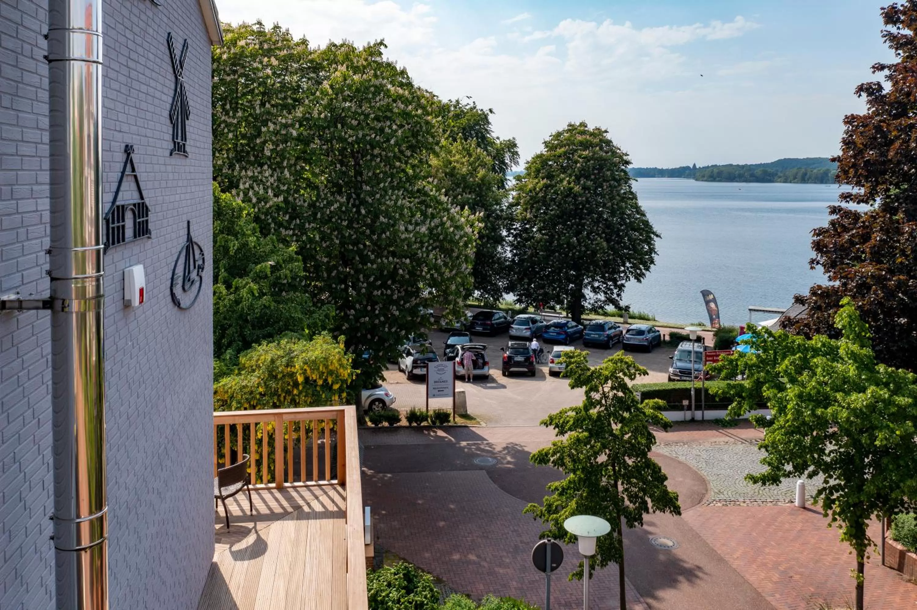 Balcony/Terrace in Hotel Holsteinische Schweiz am Dieksee