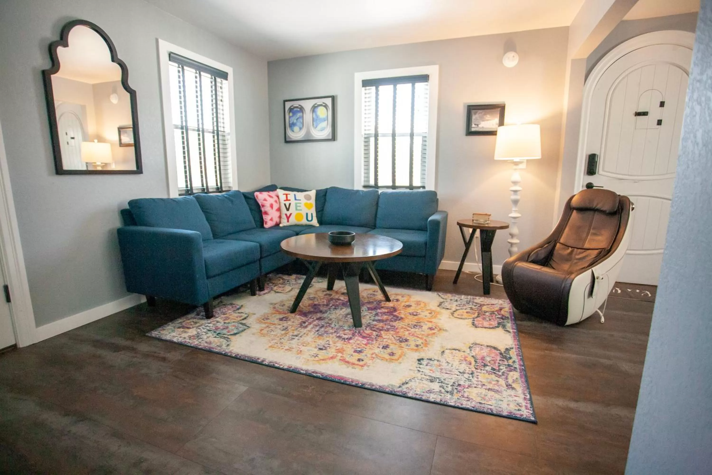 Living room in EO Bungalows, Black Hills