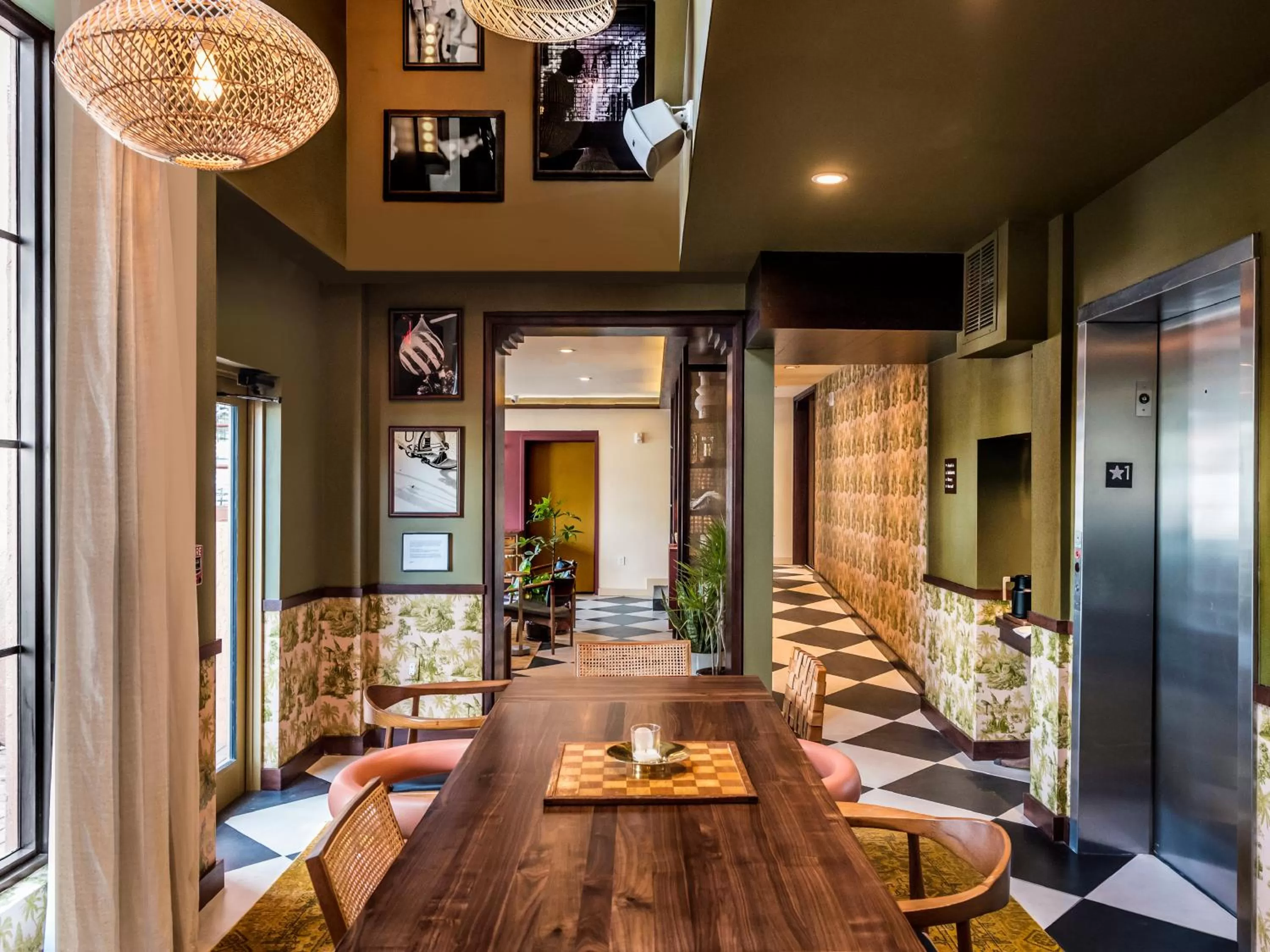 Living room in Life House, Little Havana