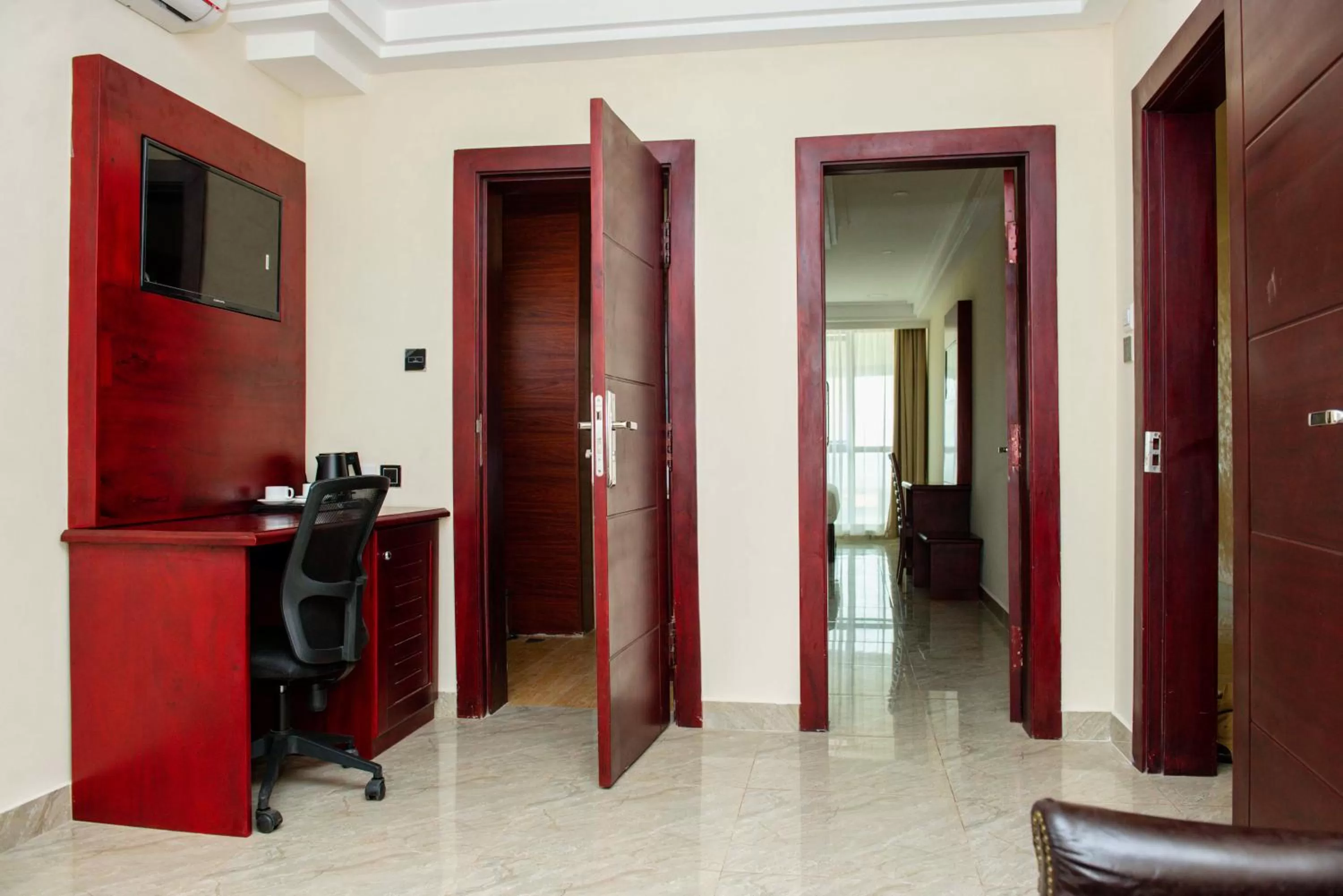 Seating area in El Doria Hotel