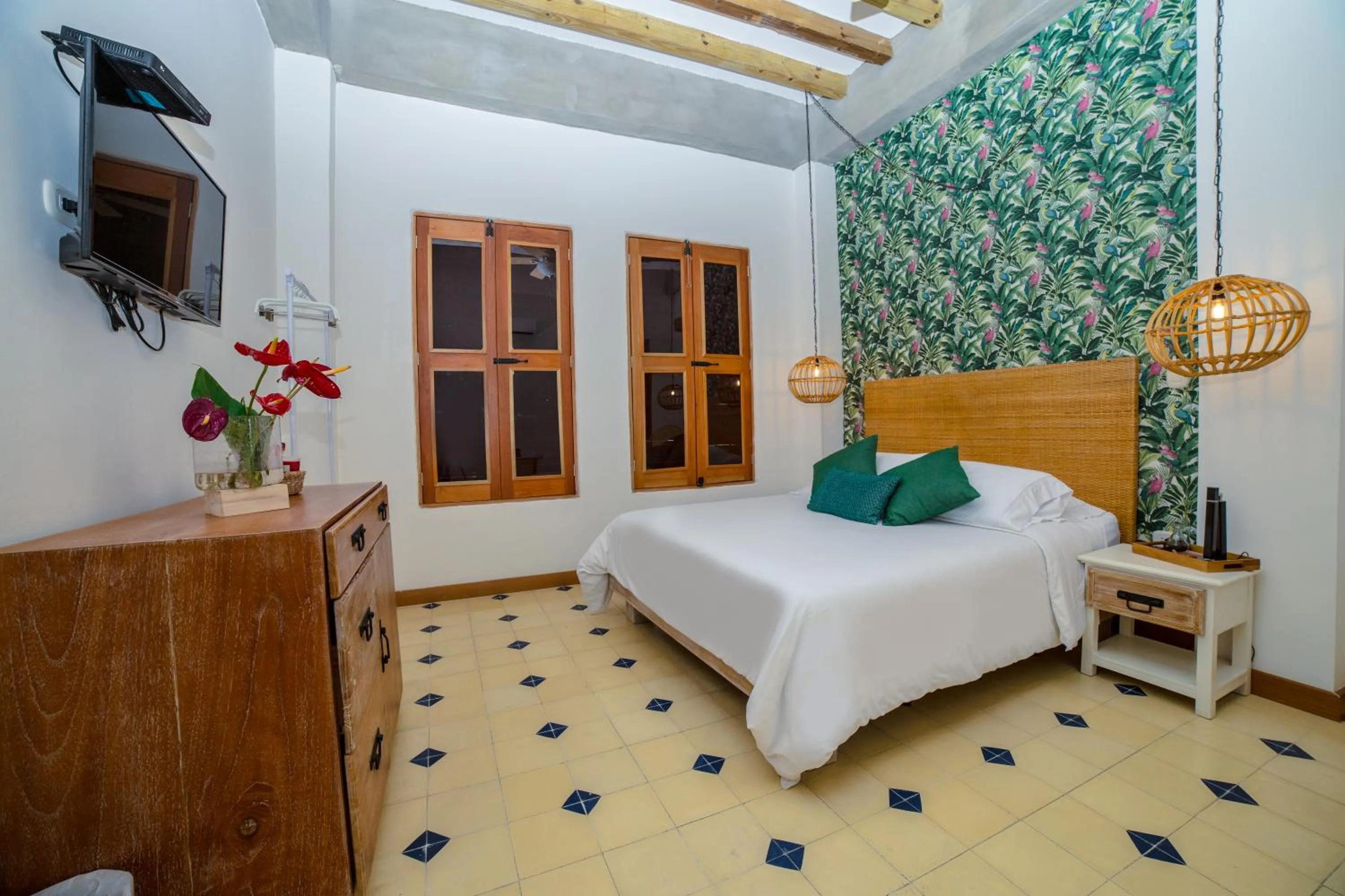 Decorative detail, Bed in Hotel Boutique Casa Mia