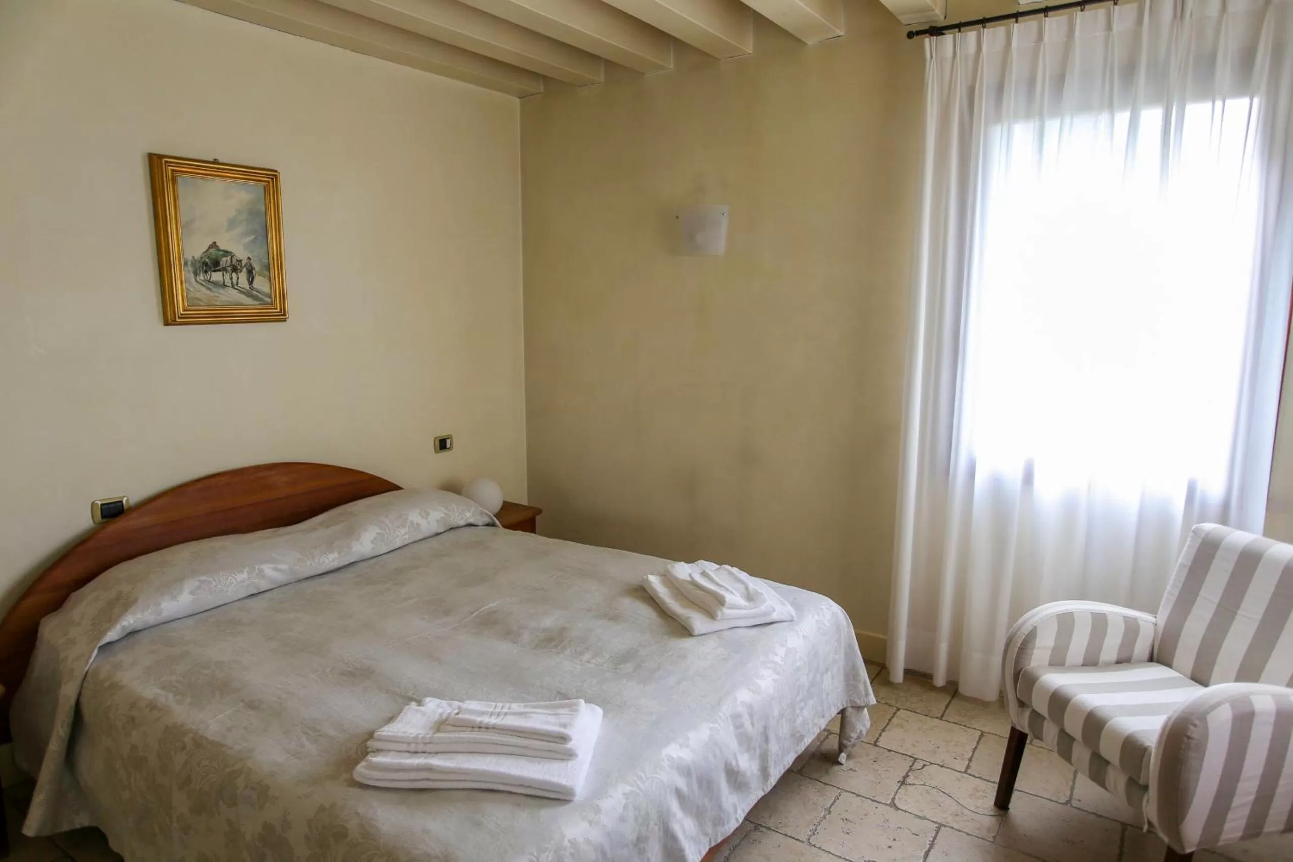 Bed in Relais Villa Selvatico