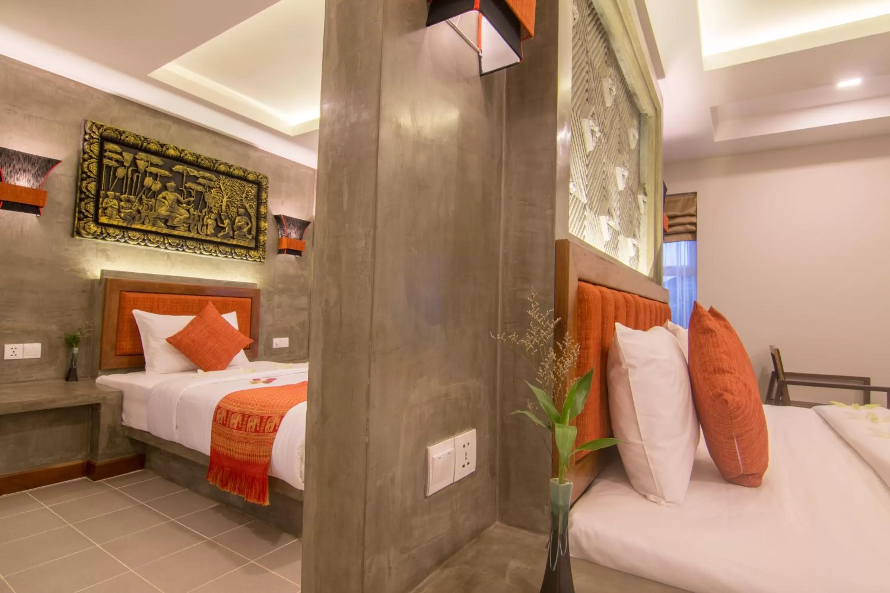 Bedroom, Bed in Chhay Long Angkor Boutique Hotel Siem Reap