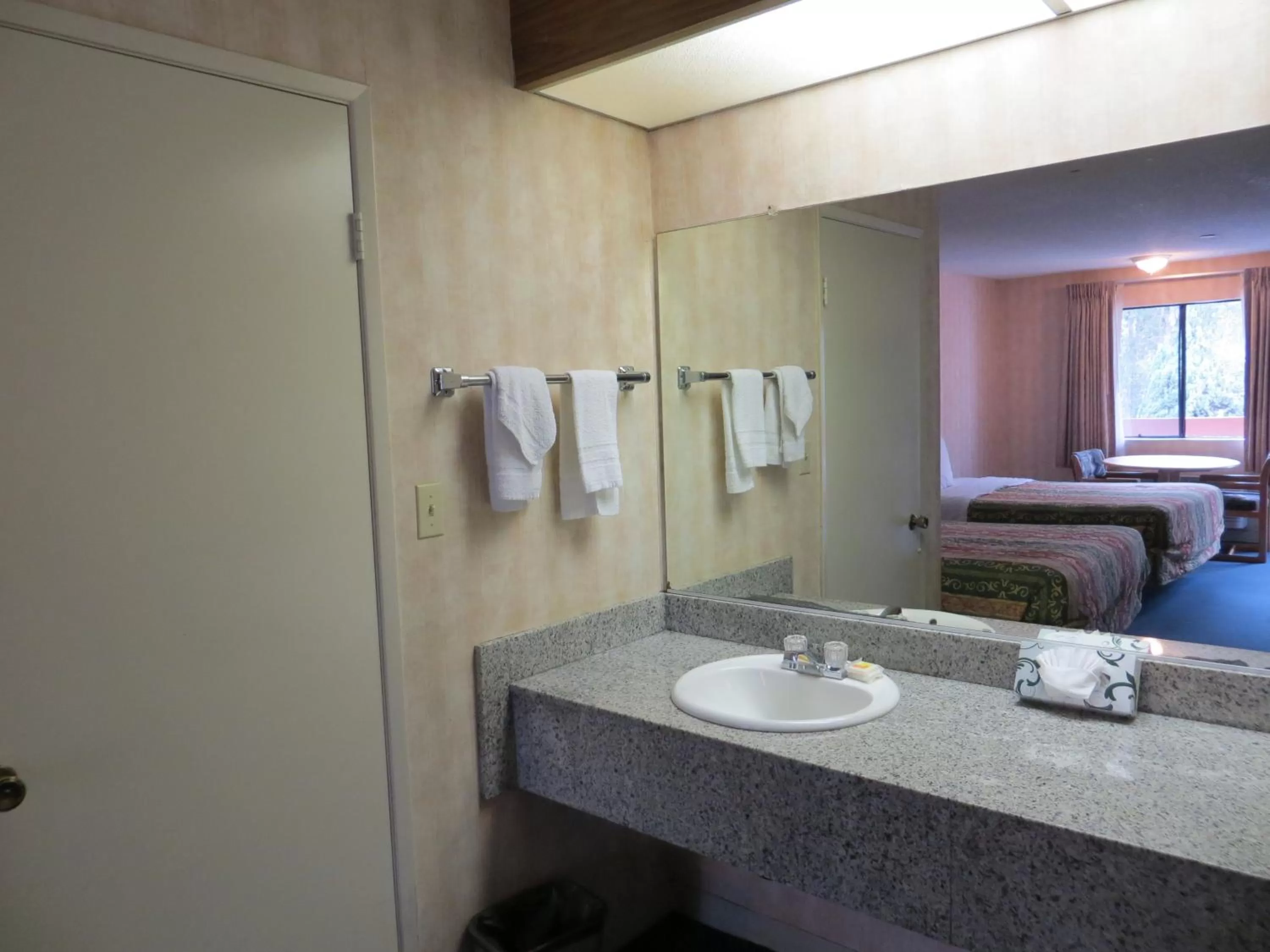 Bathroom in Days Inn by Wyndham Anaheim West