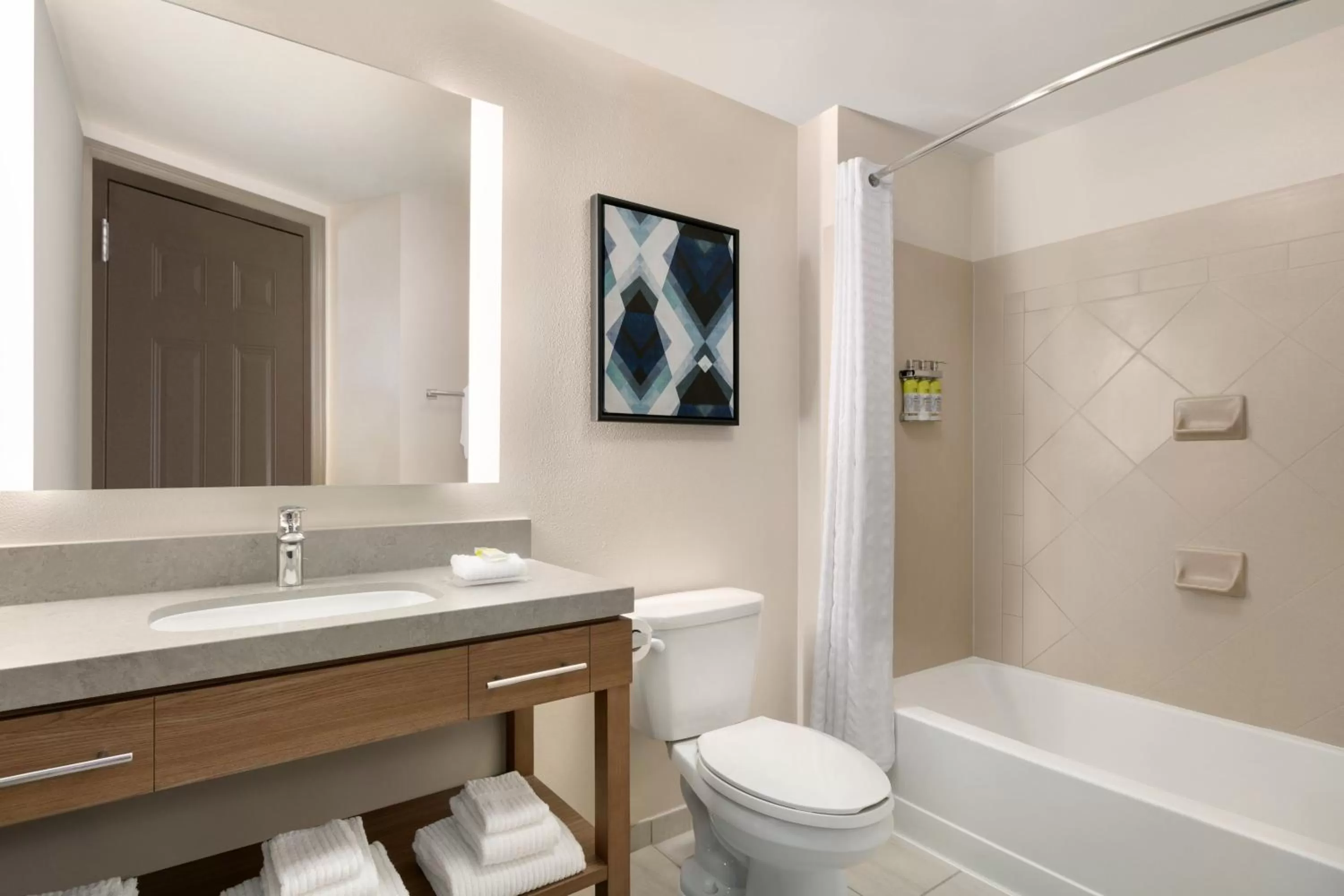 Bathroom in Candlewood Suites Fayetteville Fort Bragg by IHG