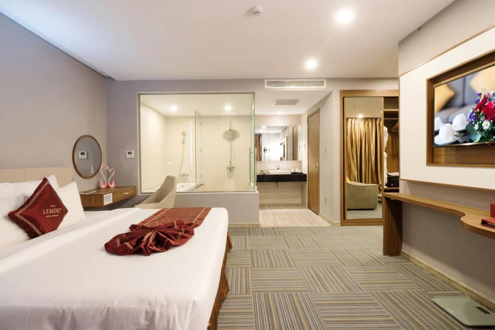 Bed in LeMore Hotel Nha Trang