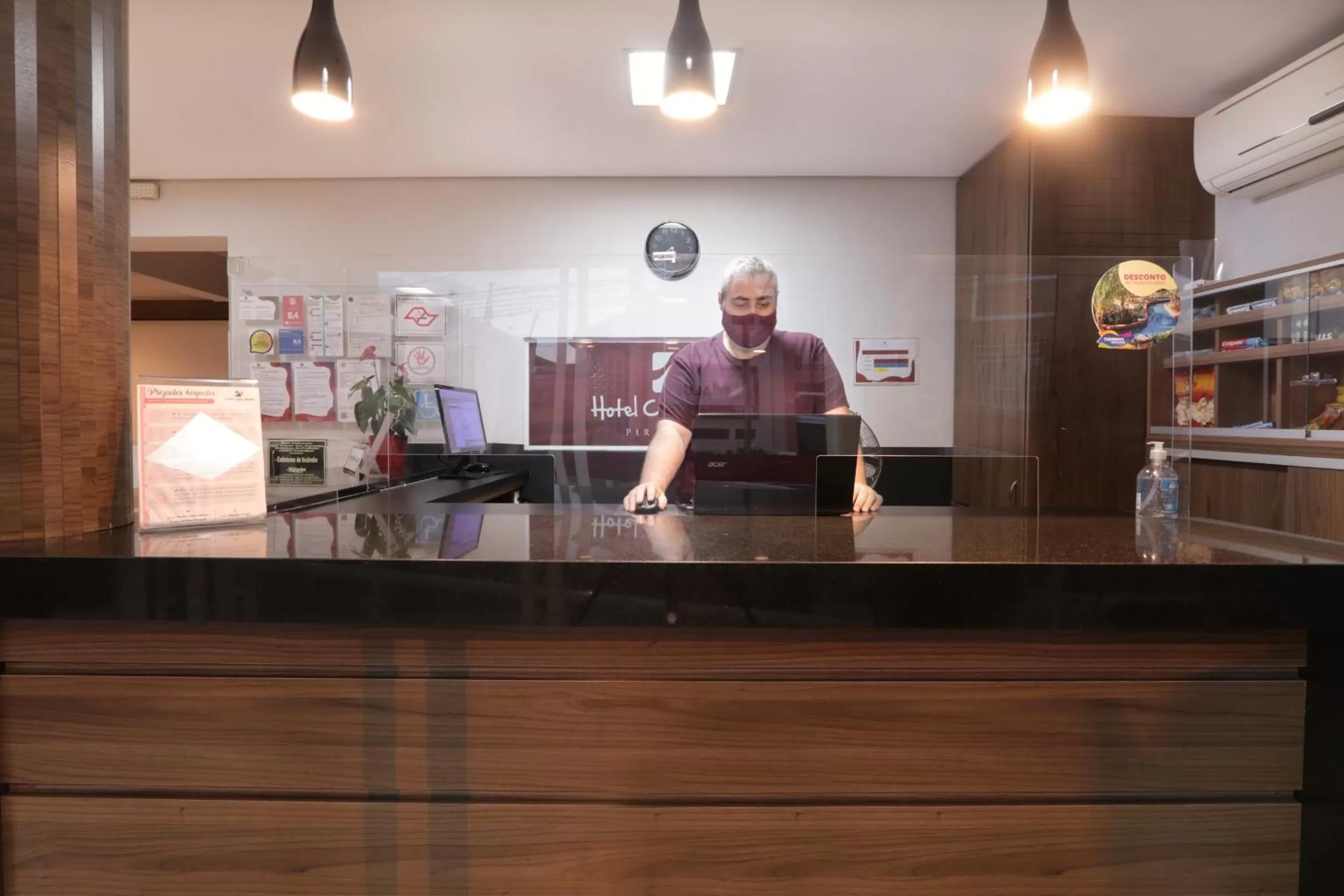 Lobby or reception in Hotel Copacabana Piracicaba