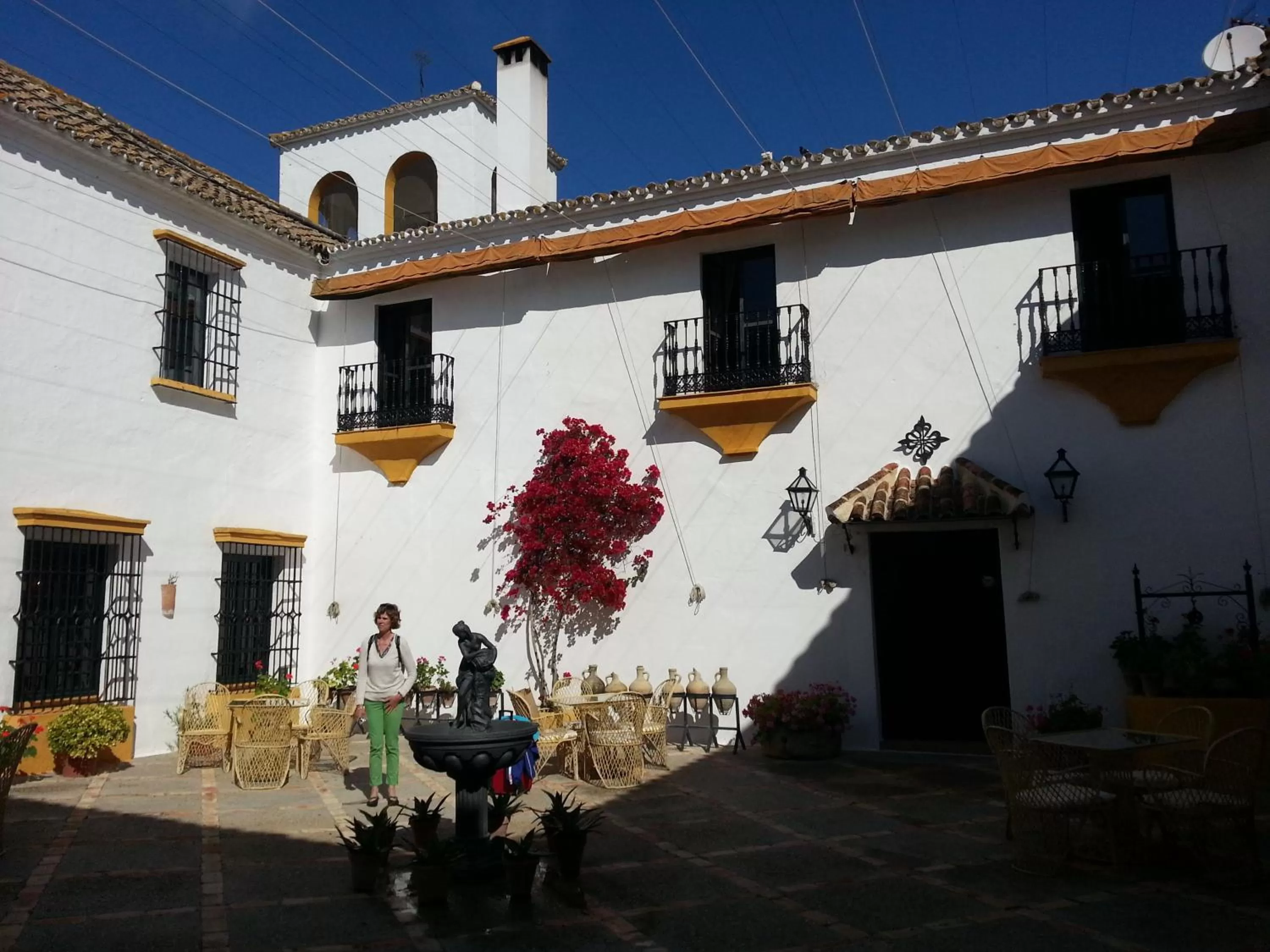 Patio in Hacienda El Santiscal Adults Only