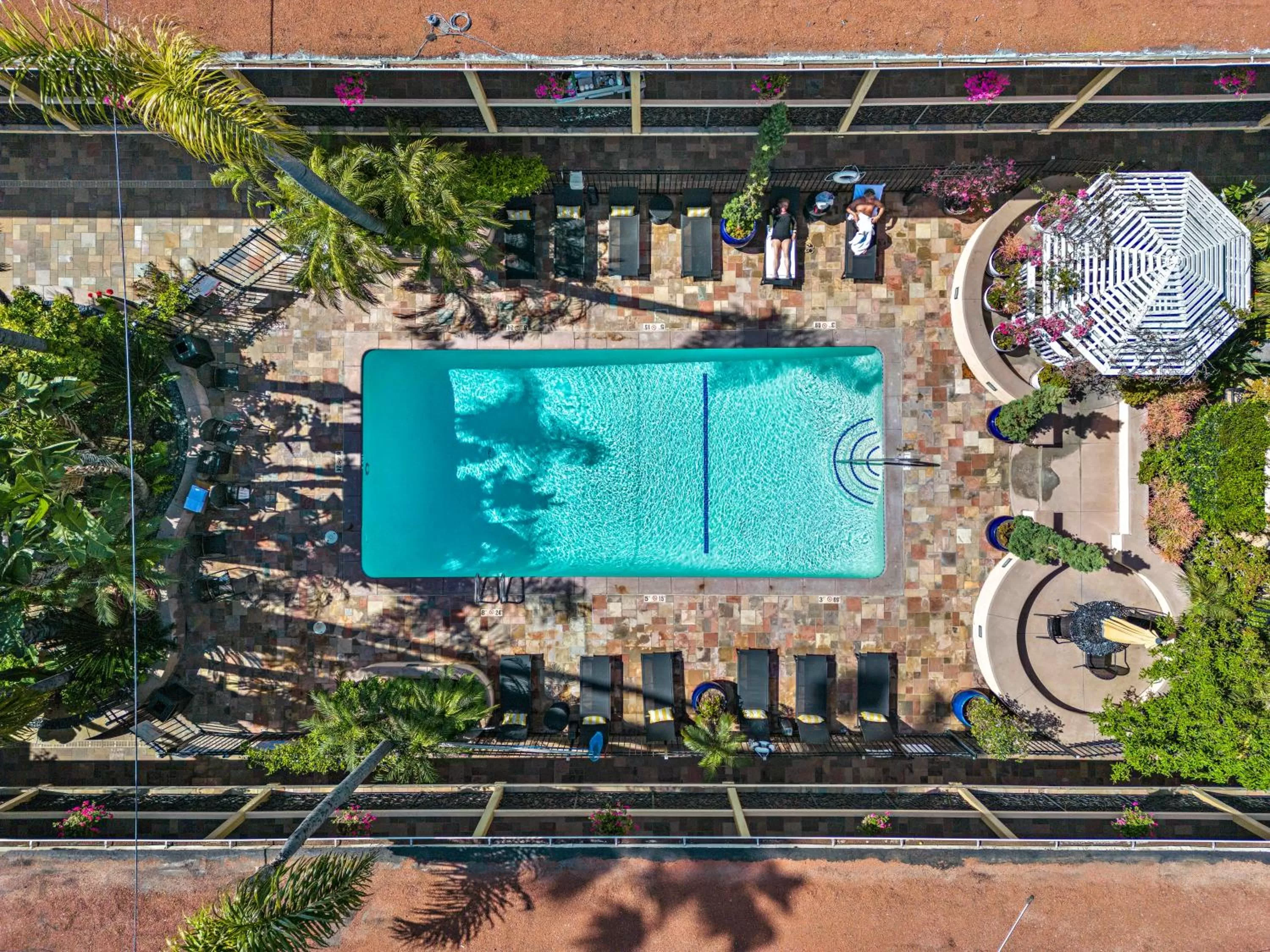 Pool view in 14 West Hotel Laguna Beach